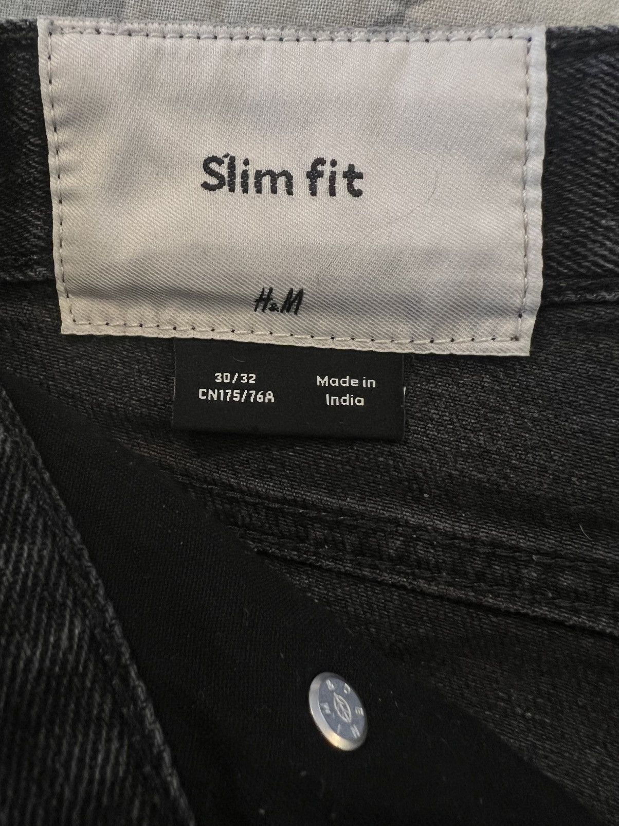 H&M H&M CHARCOAL GREY JEANS SIZE 30 x 30 Size US 32 / EU 48 - 5 Thumbnail