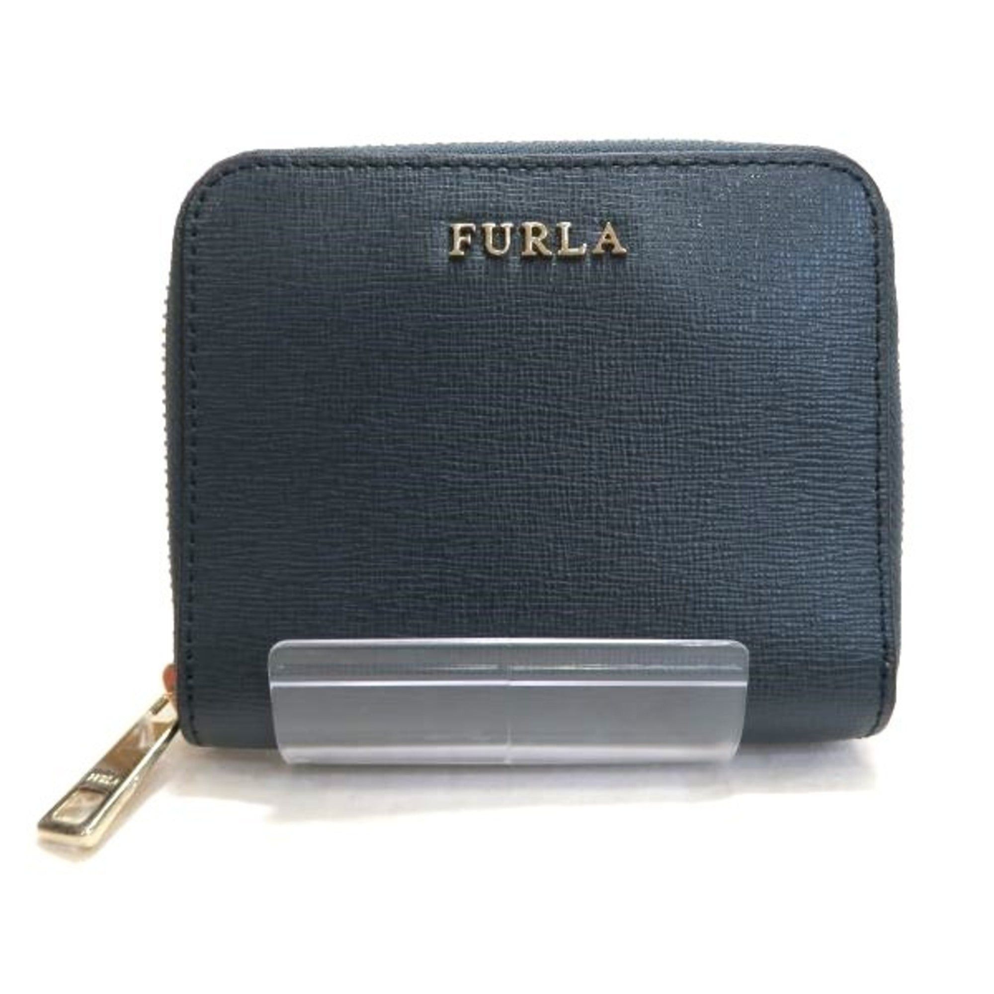 Furla FURLA round zip bifold wallet ladies Grailed