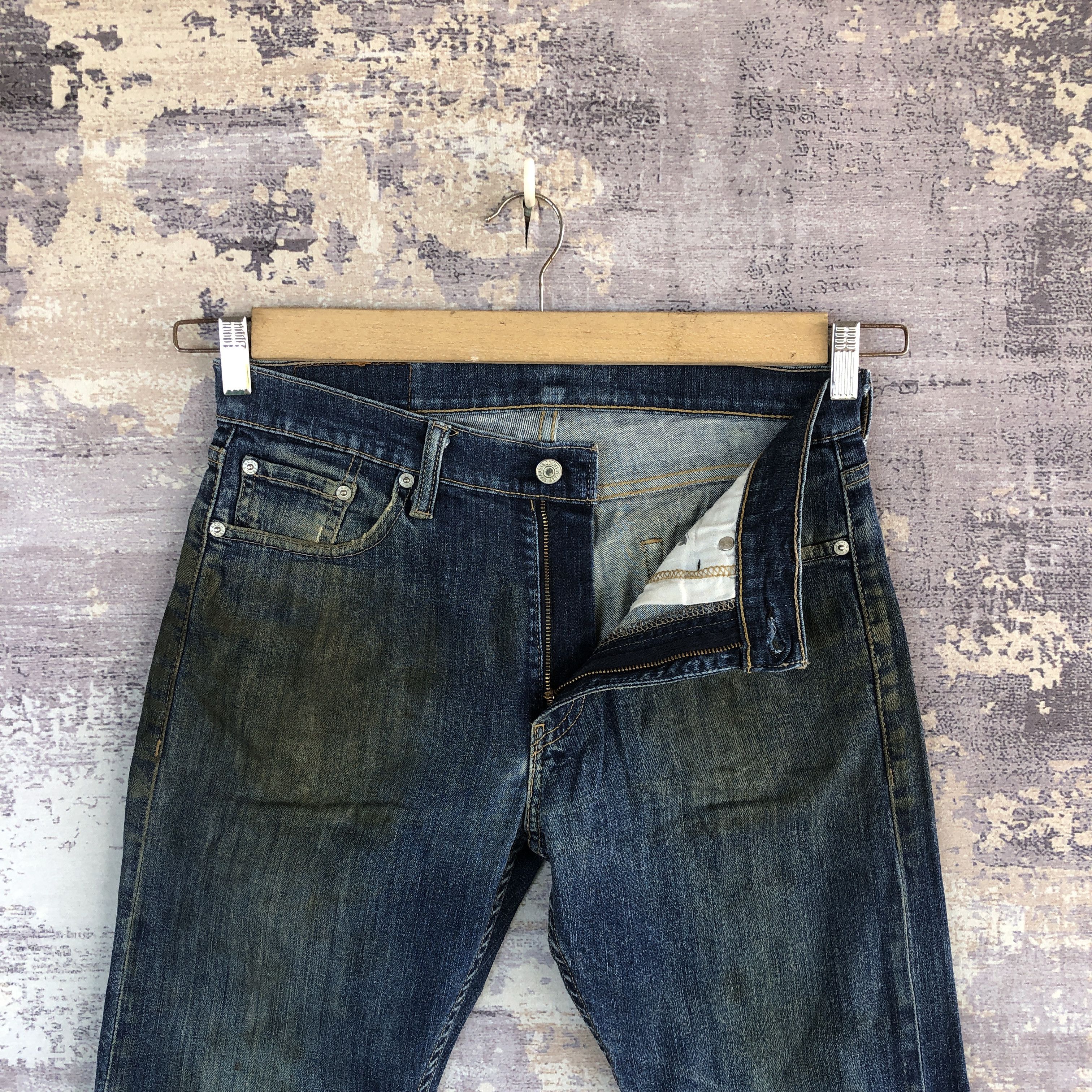 Levi's Vintage Levis Dirty Jeans Levi's 513 Faded Stonewash Denim Size US 30 / EU 46 - 6 Thumbnail