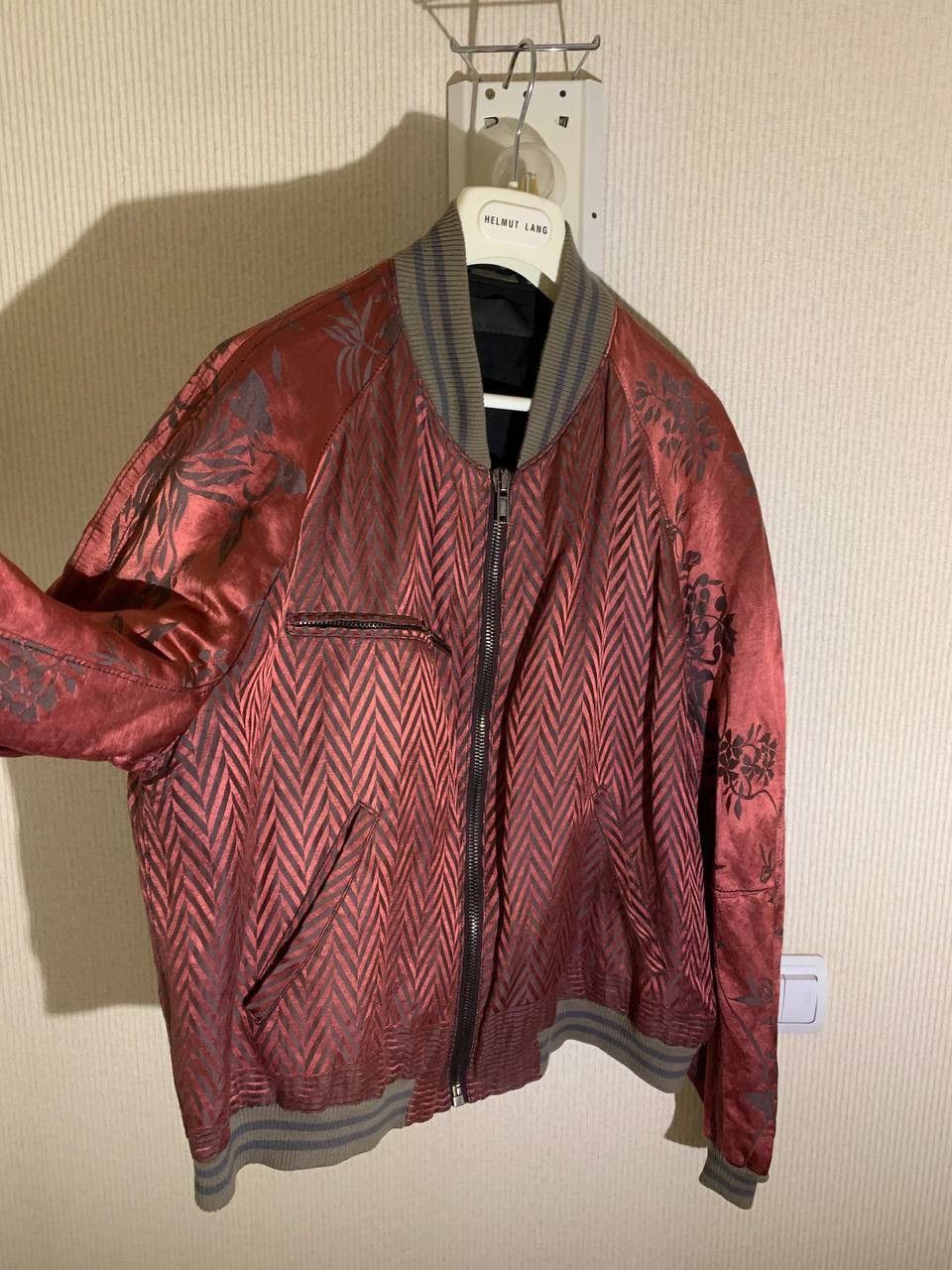Haider Ackermann Haider Ackermann SS15 Chevron Floral Silk Bomber OG Size US M / EU 48-50 / 2 - 2 Thumbnail