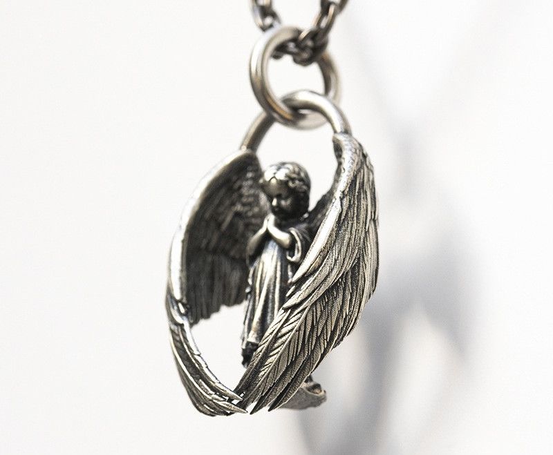Jewelry Angel Decor Classic Pendant Necklace Size ONE SIZE - 4 Thumbnail