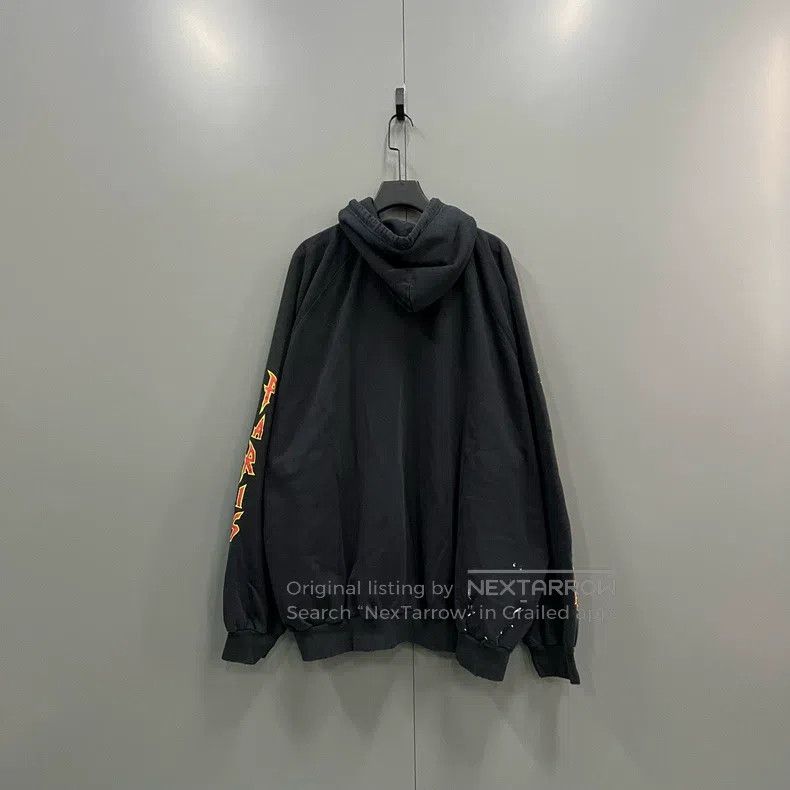 Balenciaga Balenciaga Splattered letter printed hoodie Size US XXL / EU 58 / 5 - 2 Thumbnail