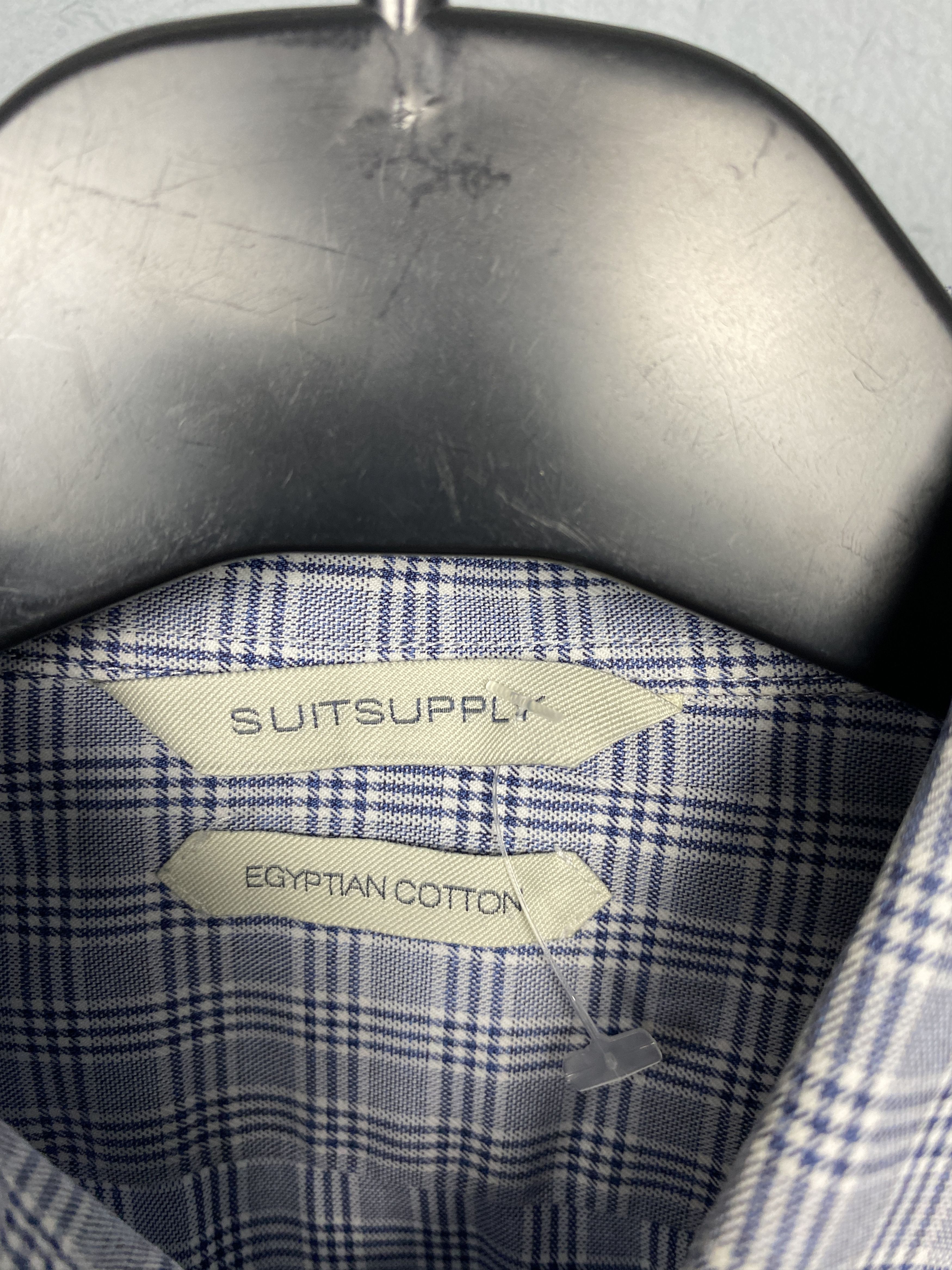 Suitsupply Suitsupply Egyptian Cotton Mens Long Sleeve Shirt Size US L / EU 52-54 / 3 - 3 Thumbnail