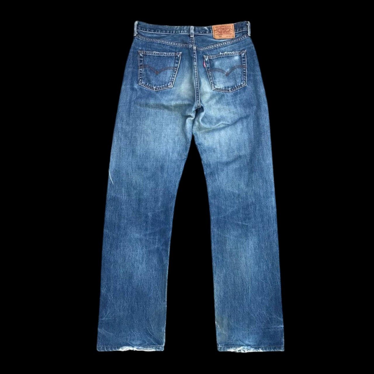 Levi's VINTAGE 1990s LEVIS 502 SELVEDGED DISTRESSED KURT COBAIN Size US 33 - 5 Thumbnail