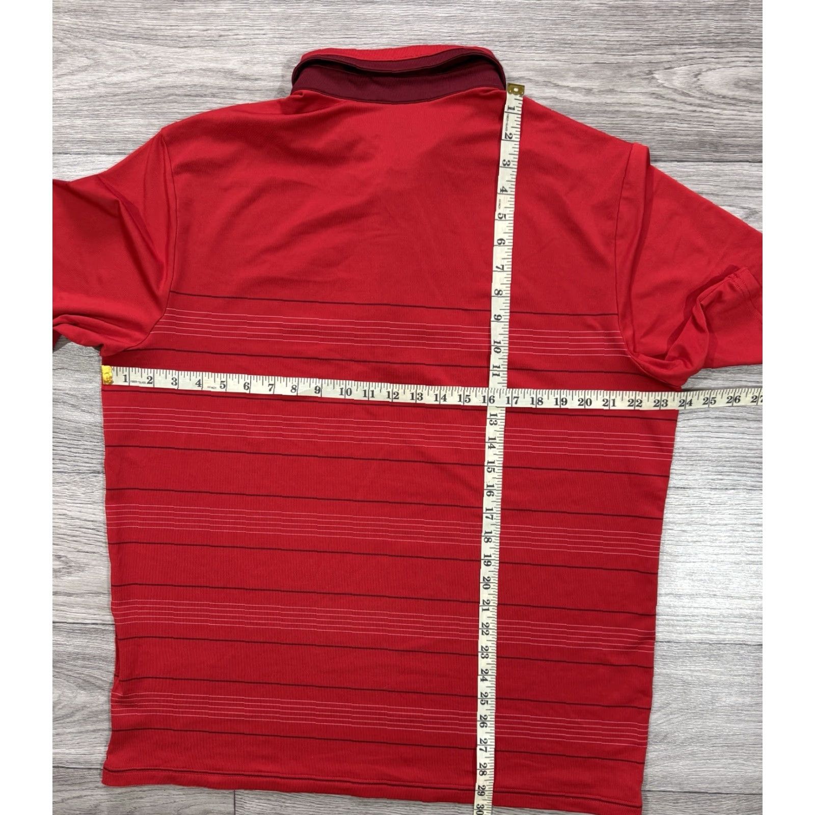 Nike Roger Federer RF 2011 French Open Red Polo Shirt XL Nike 405991-611 Men Shirt Red 2010s Mens Size US XL / EU 56 / 4 - 3 Thumbnail
