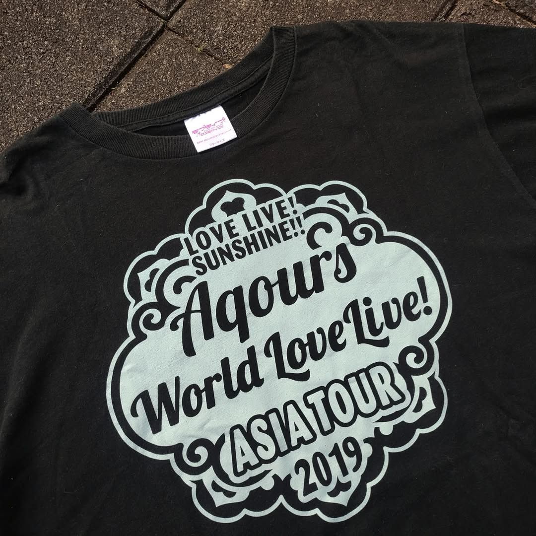 Anime Love Live! Aqours Asia Tour 2019 Tee Size US M / EU 48-50 / 2 - 4 Thumbnail