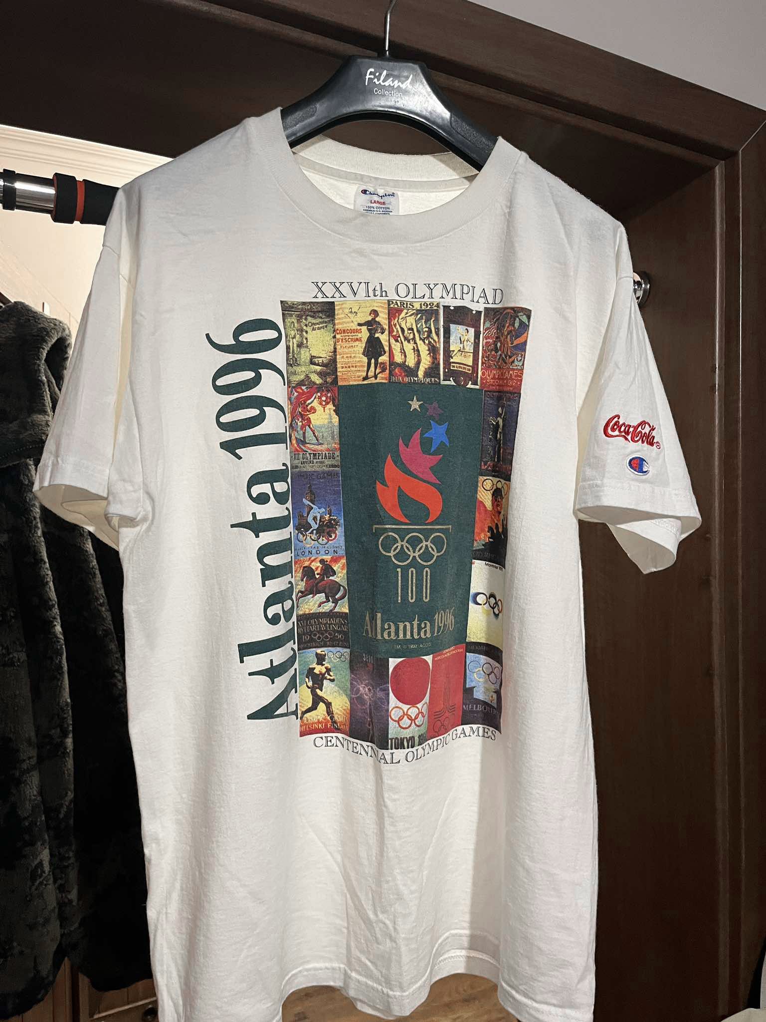 Rare Vintage 1996 Champion Atlanta Olympics Tee T-shirt