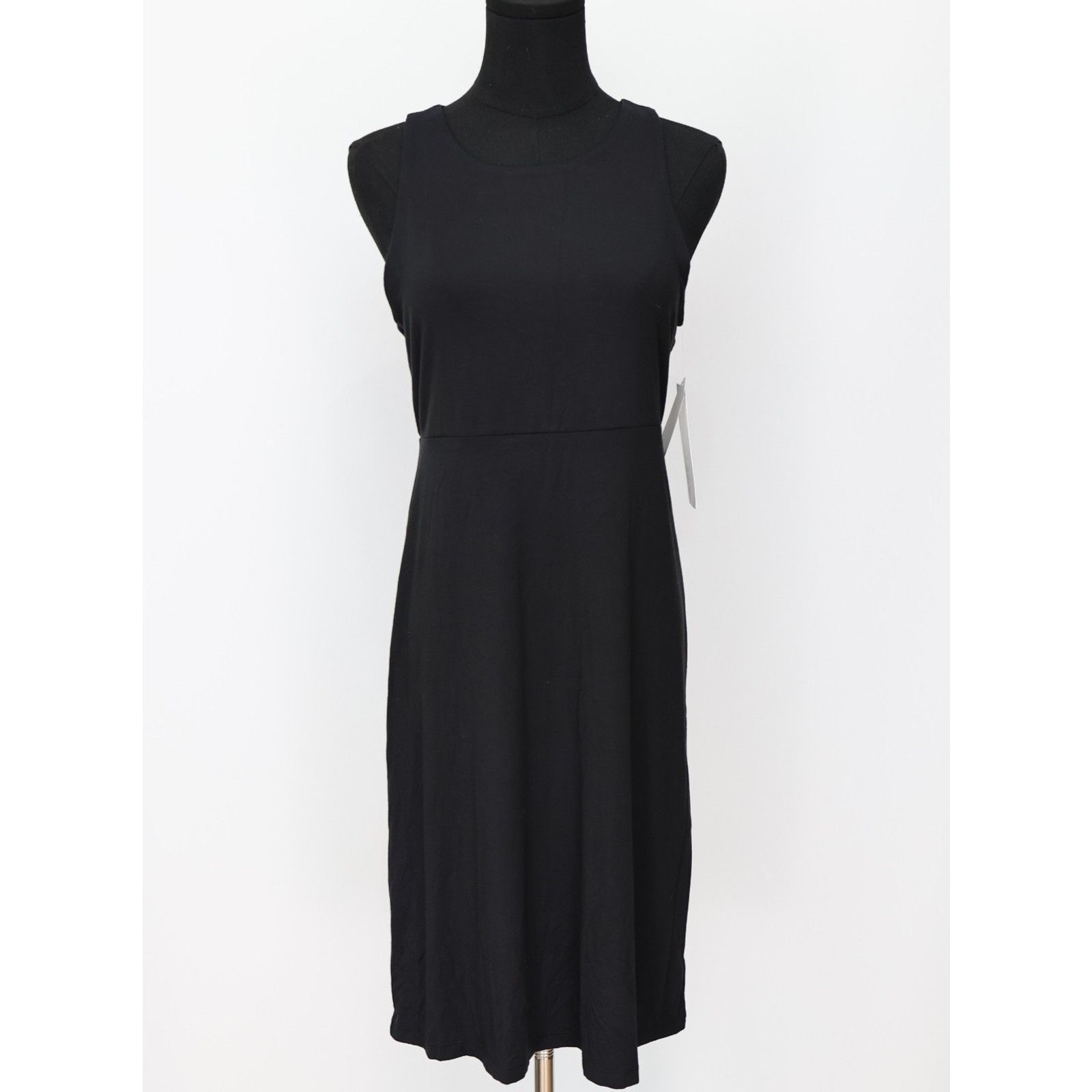 Athleta NWT ATHLETA Black Santorini High Neck Solid Dress Size ST Size S / US 4 / IT 40 - 2 Thumbnail