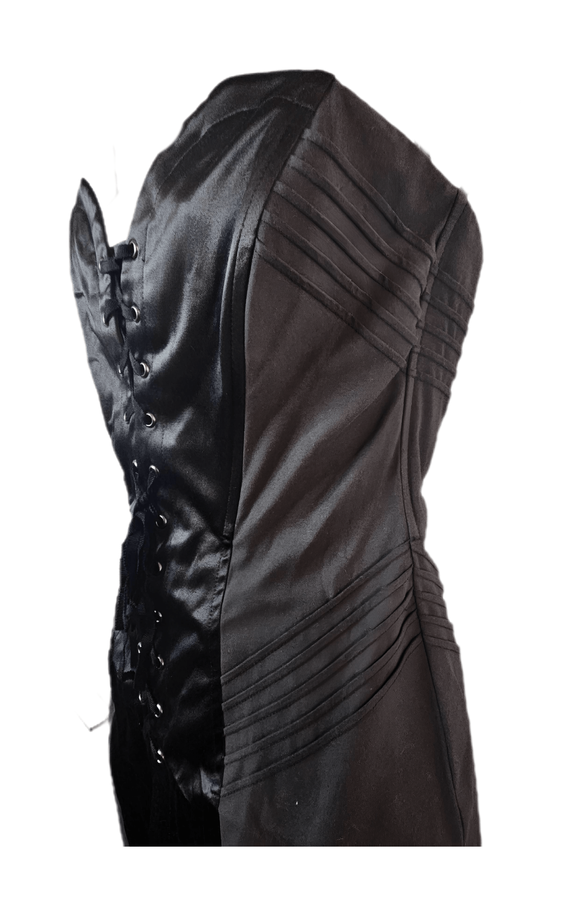 Betsey Johnson Betsey Johnson Gothic Satin Bustier Dress | Size S / US 4 / IT 40 - 3 Thumbnail