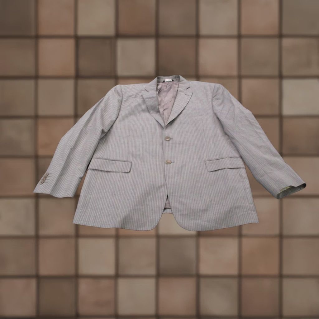 Ermenegildo Zegna Ermenegildo Zegna Blazer jacket Mens 42R Gray Wool Silk Two-Button Business Size 42R - 1 Thumbnail