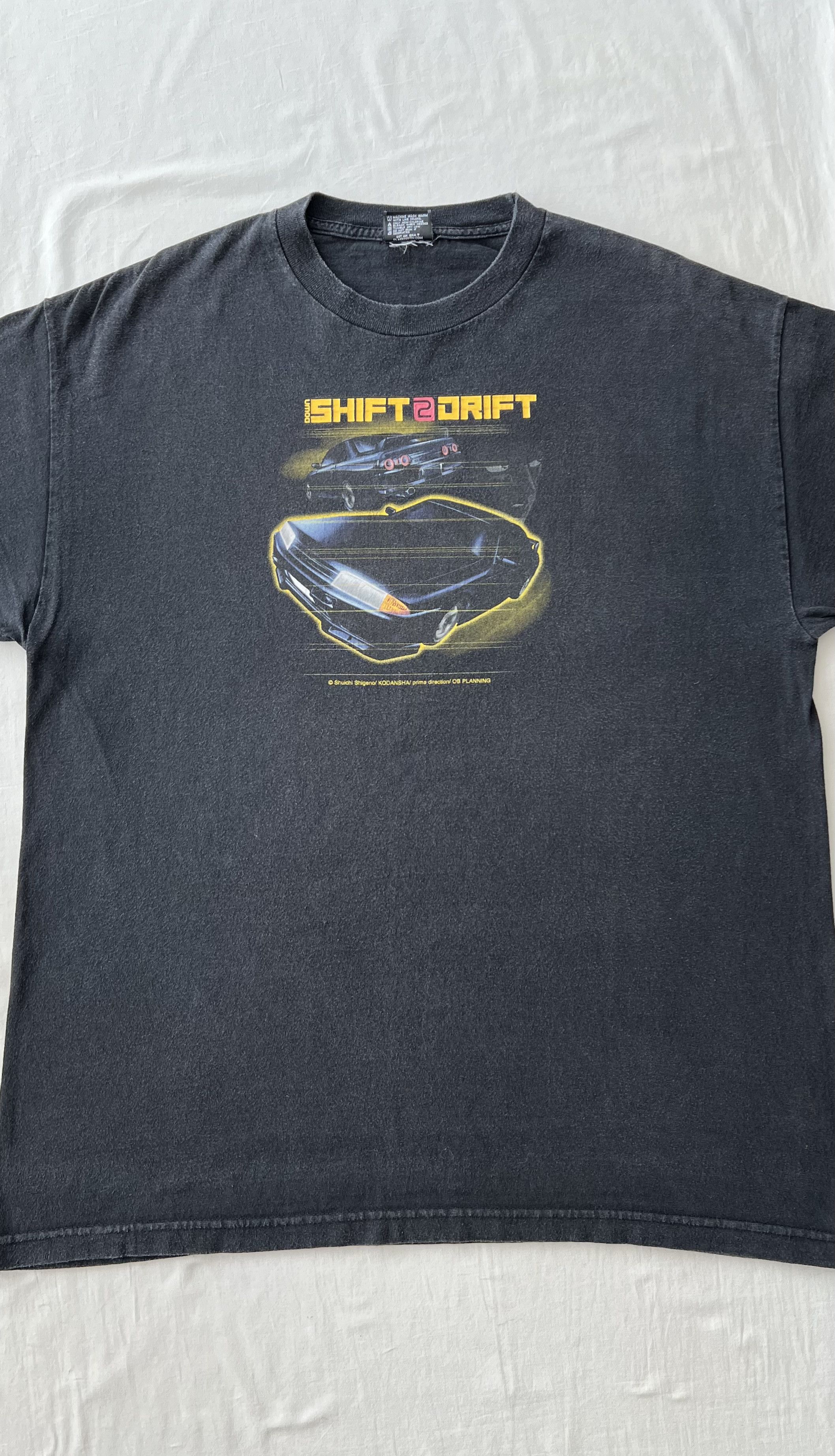Anime Vintage 90s Initial D Nissan Skyline GT-R Anime T-shirt Size US XL / EU 56 / 4 - 3 Thumbnail