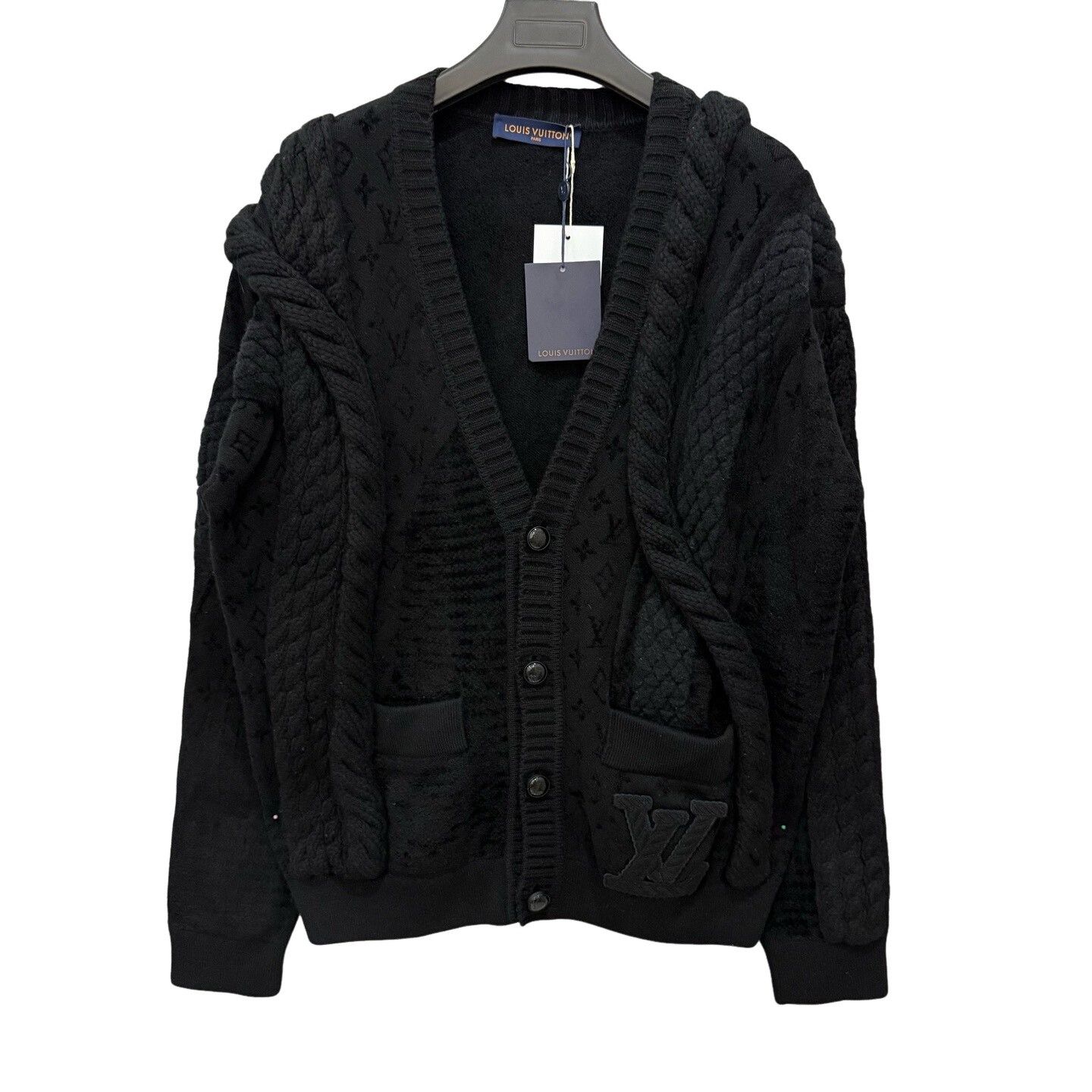 Louis Vuitton Louis Vuitton Monogram Asymmetric Knit Cardigan XL Size US XL / EU 56 / 4 - 1 Thumbnail