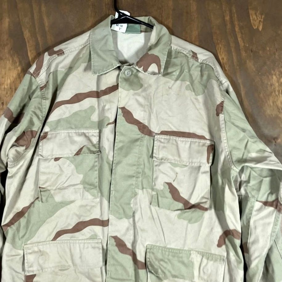 Vintage VINTAGE U.S Armed Forces Mens Coat Tan DCU Camouflage BDU Uniform Large Regular Jacket Men Tan DCU BDU Coat Size US L / EU 52-54 / 3 - 2 Thumbnail