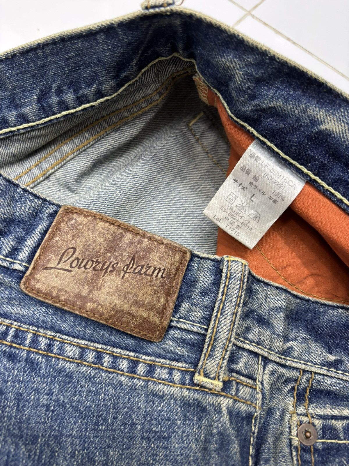 Kapital Vintage Lowrys Farm Rusty Denim Jeans Size US 34 / EU 50 - 10 Thumbnail