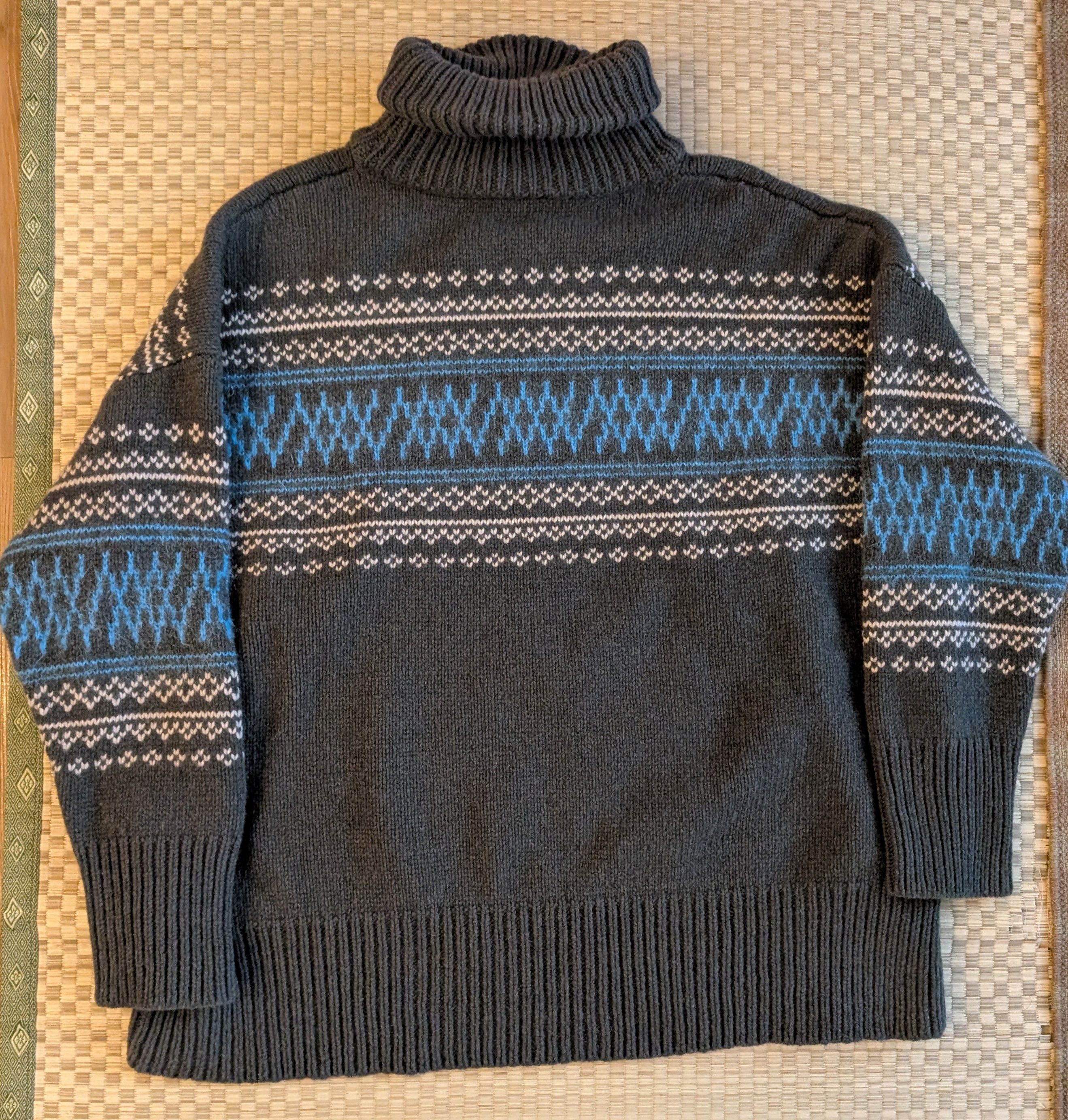 Designer We Norwegians Setesdal Oversized Fair Isle Sweater Size L / US 10 / IT 46 - 2 Thumbnail
