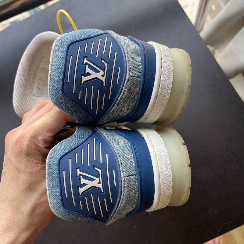 Louis Vuitton Louis Vuitton Denim Low-Top Trainers for Men - Size US 8.5 / EU 41-42 - 1 Thumbnail