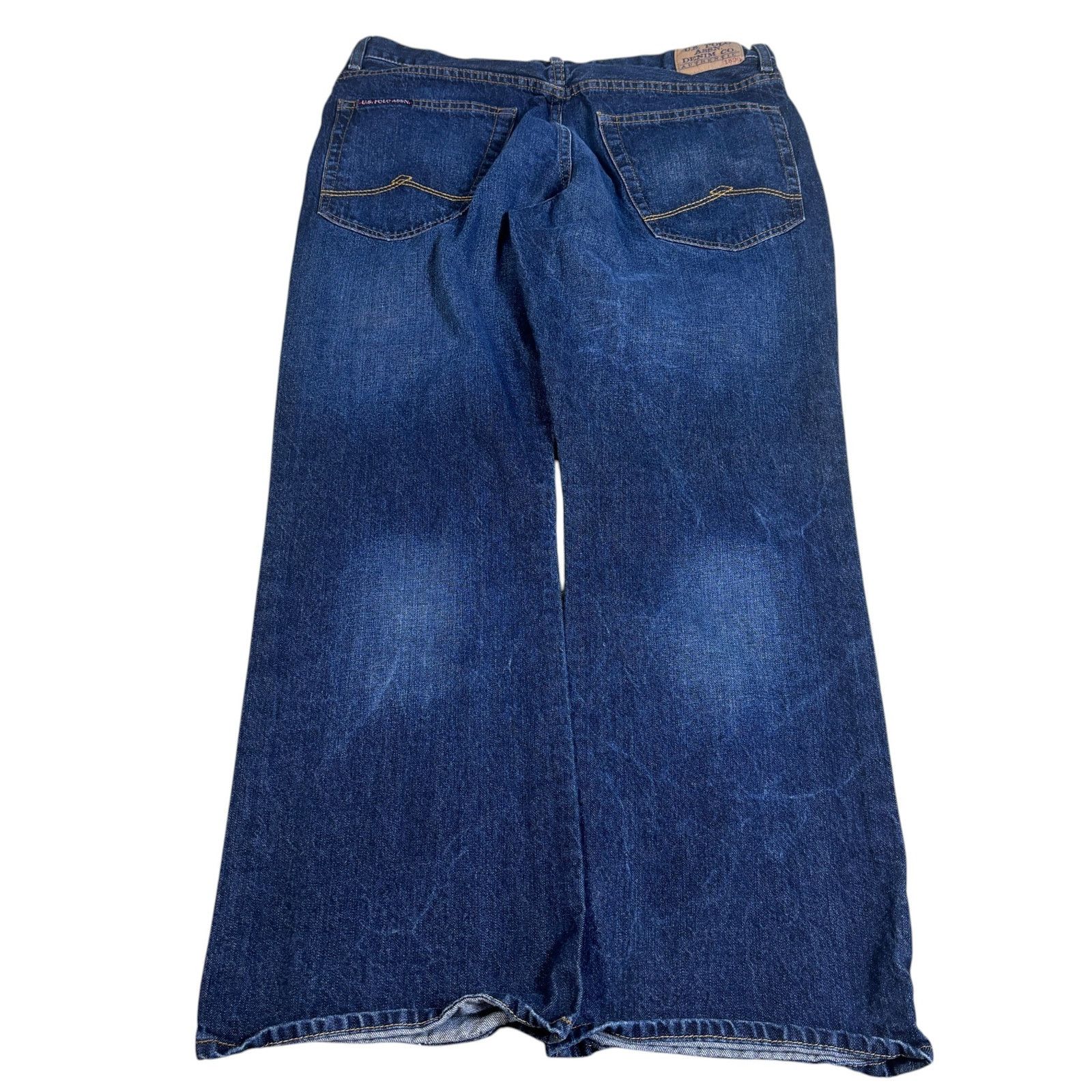 U.S. Polo Assn. y2k 2000s US Polo Assn wide leg bootcut jeans 36x29 9.5 inch Size US 36 / EU 52 - 1 Thumbnail