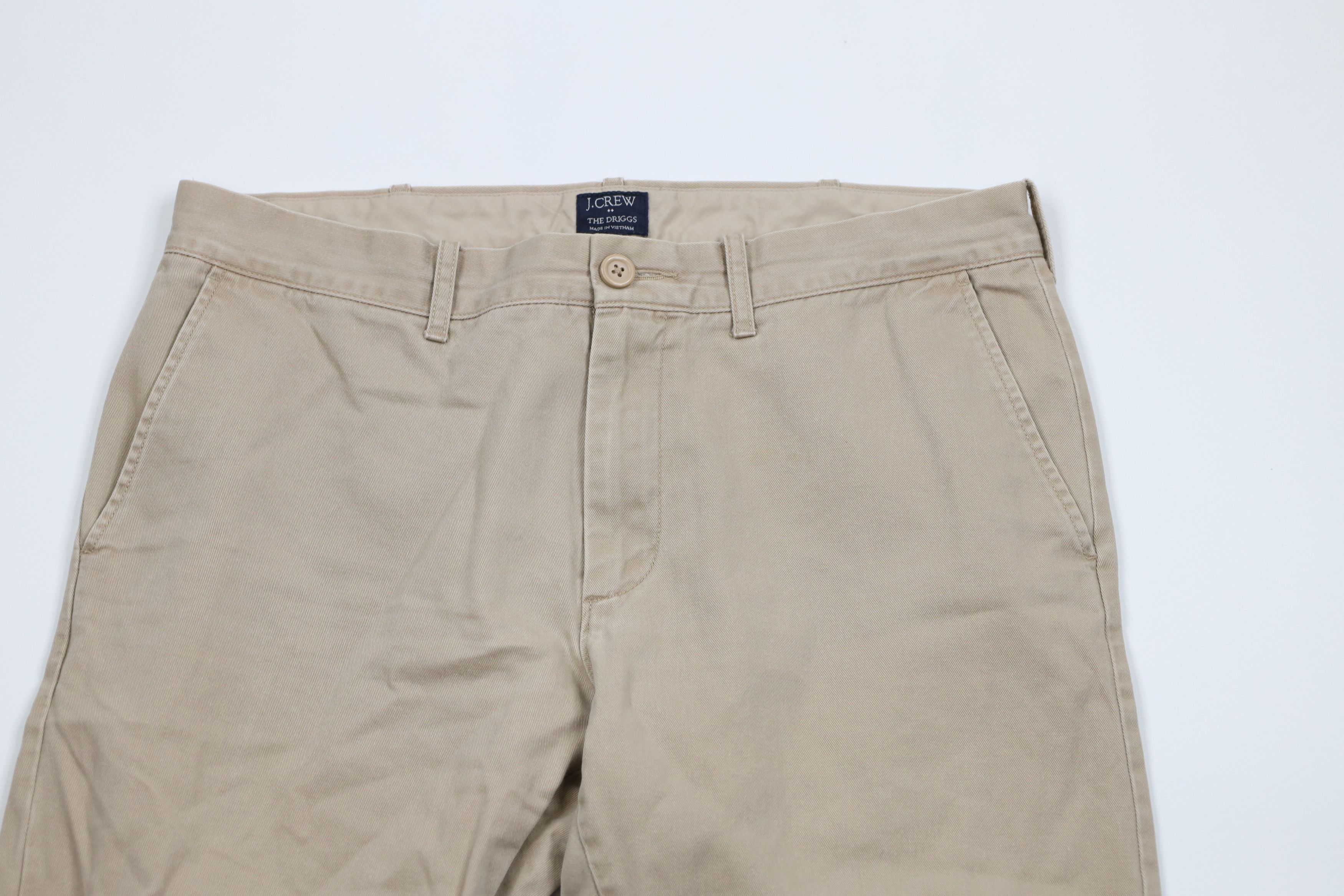 J.Crew × Vintage J Crew The Driggs Slim Fit Chino Pants Trousers Beige Cotton Size US 32 / EU 48 - 2 Thumbnail