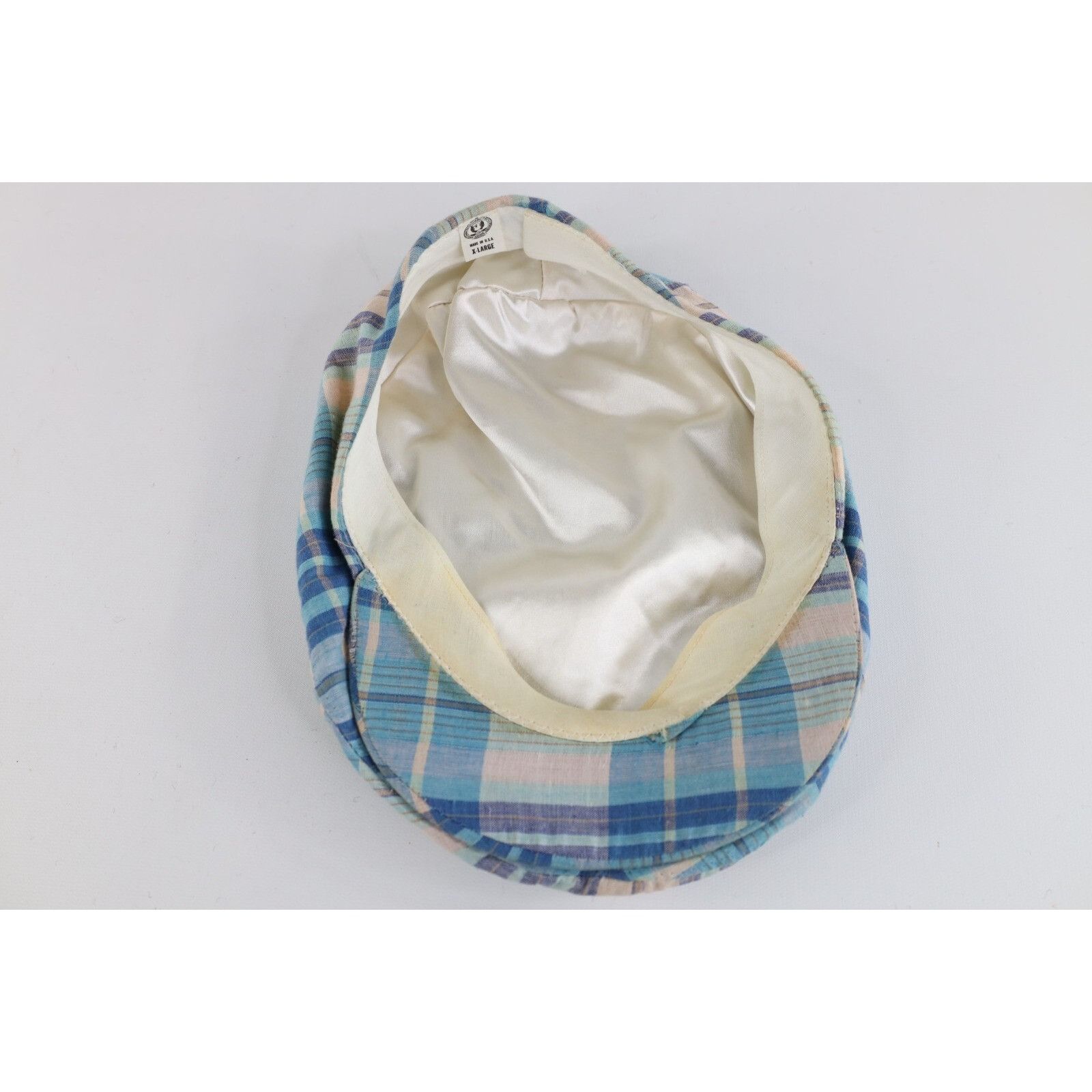 Vintage Vintage 70s 80s Streetwear Madras Plaid Newsboy Cabbie Hat Size ONE SIZE - 6 Thumbnail