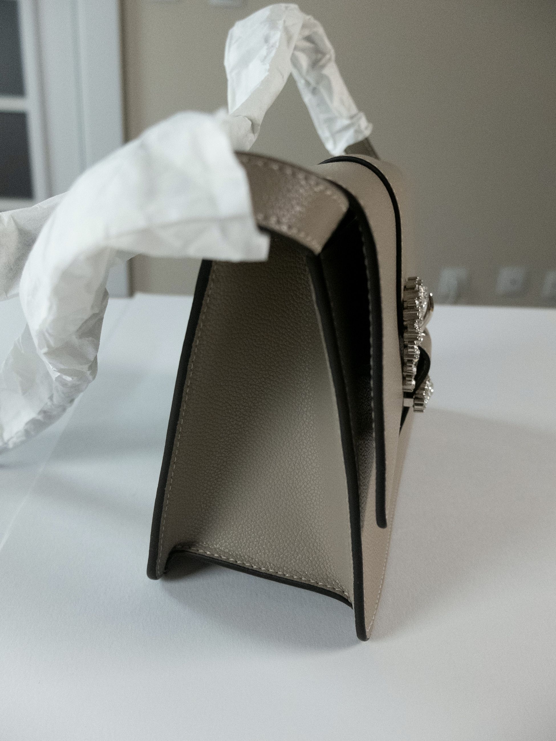 Jimmy Choo JIMMY CHOO Cheri taupe gray crossbody leather bag Size ONE SIZE - 5 Thumbnail
