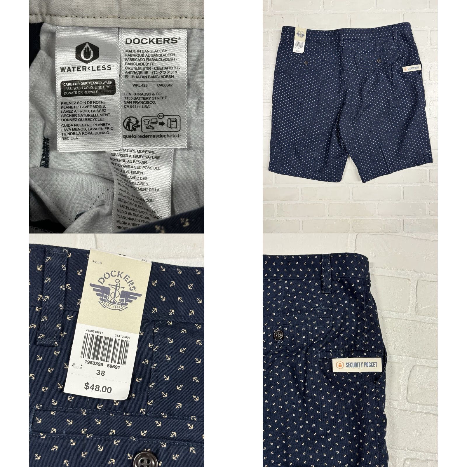 Dockers DOCKERS Navy Linen-Blend? Wait no. Size US 38 / EU 54 - 8 Thumbnail