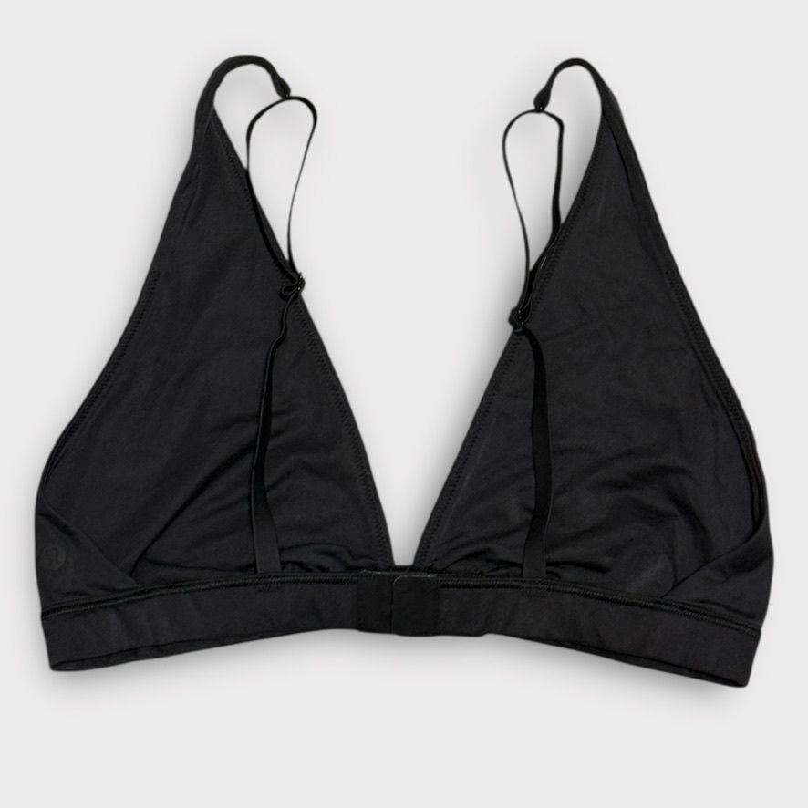 Lululemon Lululemon Wundermost Nulu Triangle Bralette 2 A–D Black EUC Size ONE SIZE - 6 Thumbnail