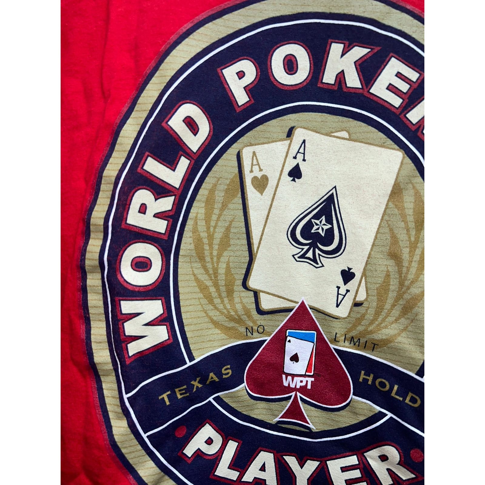Vintage Vintage World Poker Tour Shirt Texas Hold Em Player Tee 90s Size US XL / EU 56 / 4 - 7 Thumbnail