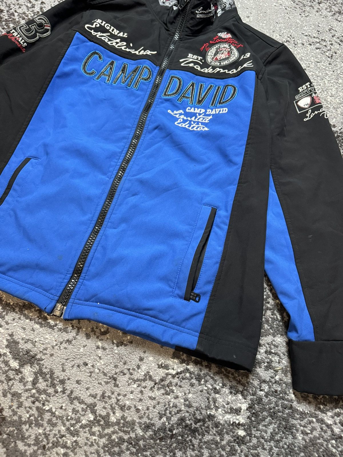 Vintage Vintage Y2K Camp David 90s Martina Style Patch Jacket Size US L / EU 52-54 / 3 - 2 Thumbnail