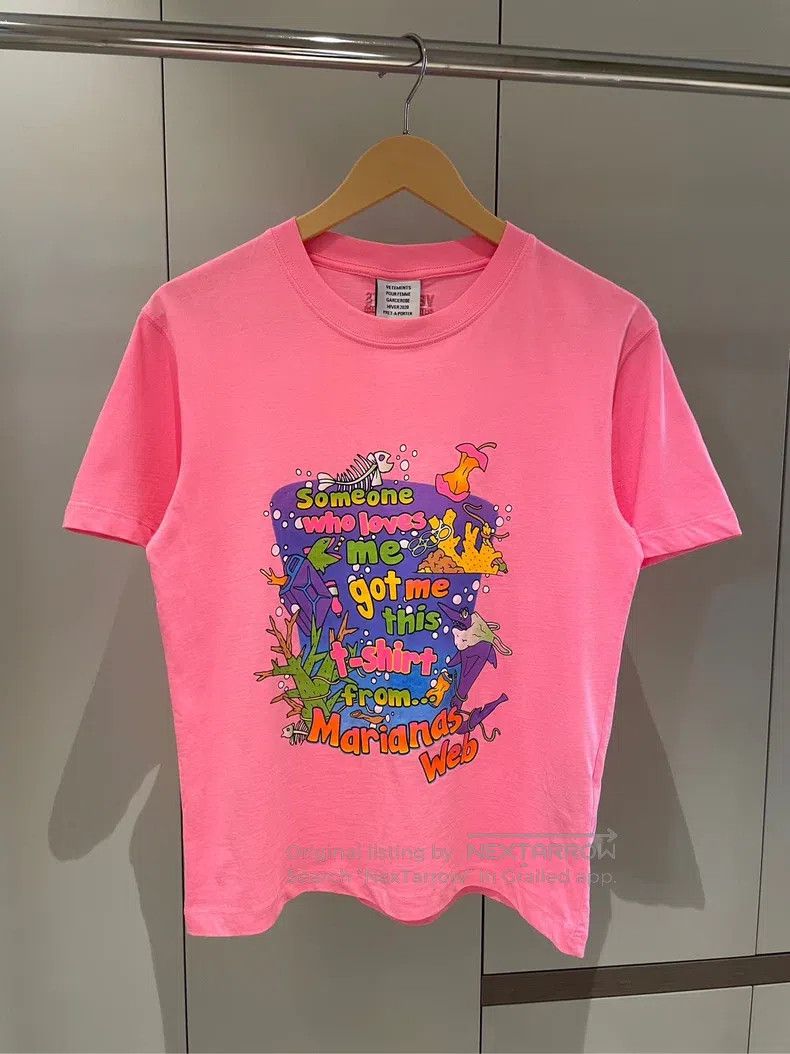 Vetements Vetements Neon Pink Underwater World Printed Short Sleeve Size US S / EU 44-46 / 1 - 1 Thumbnail