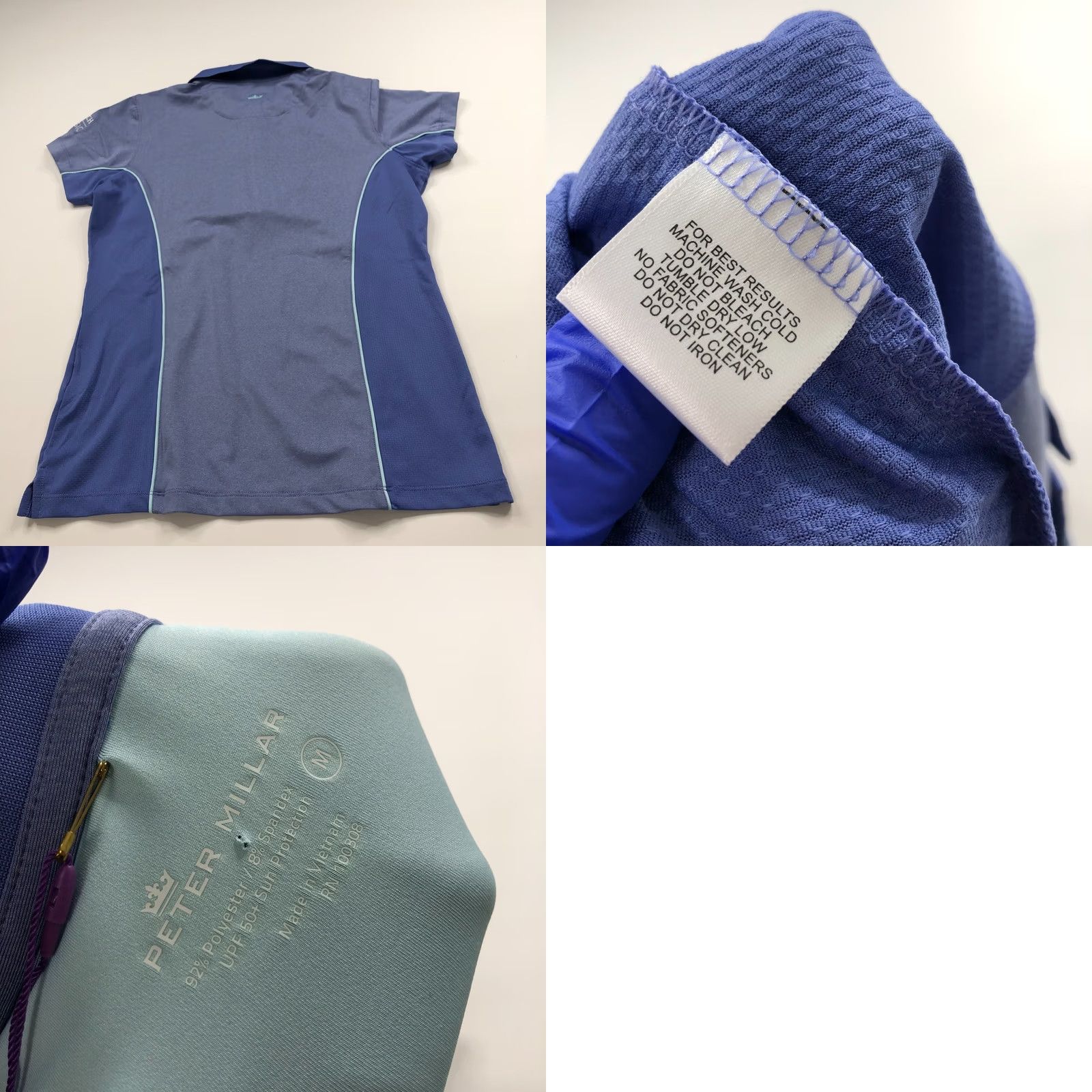 Peter Millar Peter Millar Polo Shirt 1/4 Zip UPF 50+ Purple Women's Zurich Classic Golf Polo Size ONE SIZE - 8 Thumbnail