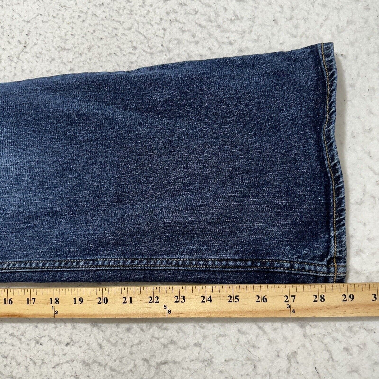 Old Navy Old Navy 40x29 Boot Cut Blue Denim Distressed Ripped Jeans Size 40" / US 18 - 13 Thumbnail