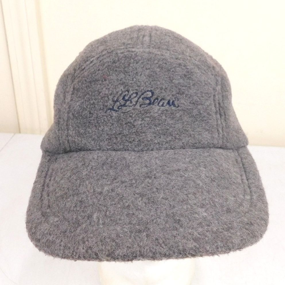 L.L. Bean LL Bean Trapper Fleece Hat Strap Back Side Flaps Gray Size M Size ONE SIZE - 2 Thumbnail