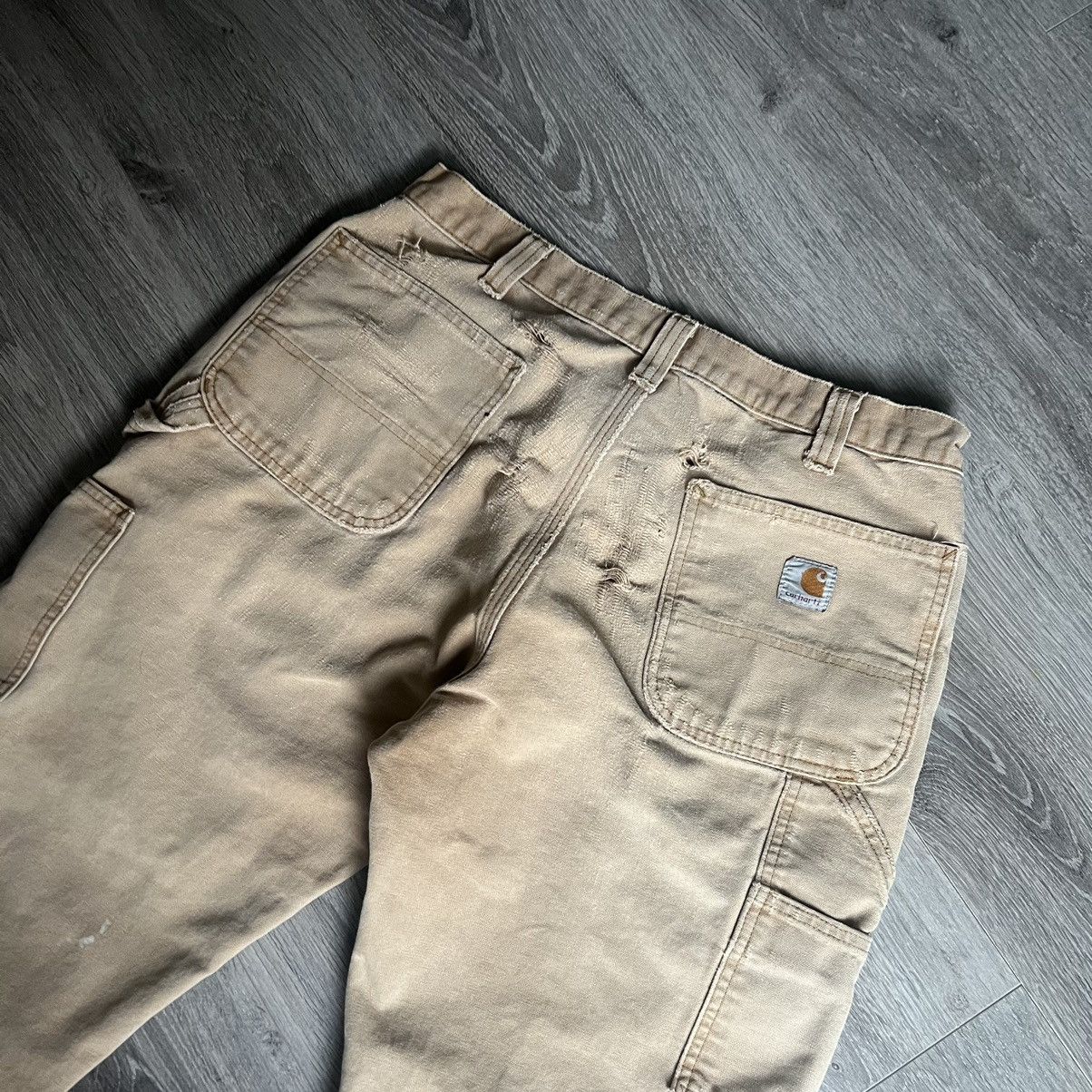 Carhartt Carhartt double knee pants workwear distressed Size US 33 - 7 Thumbnail