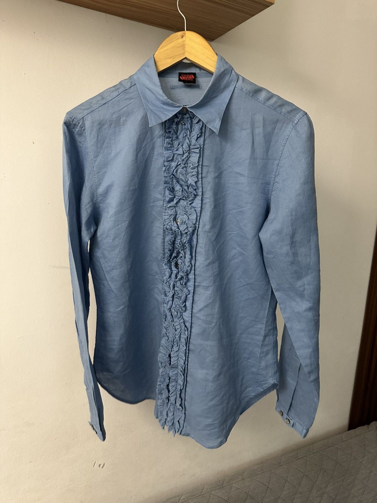 Jean Paul Gaultier SS99 Jean Paul Gaultier Double Button Ruffle Button Shirt Size US M / EU 48-50 / 2 - 19 Thumbnail