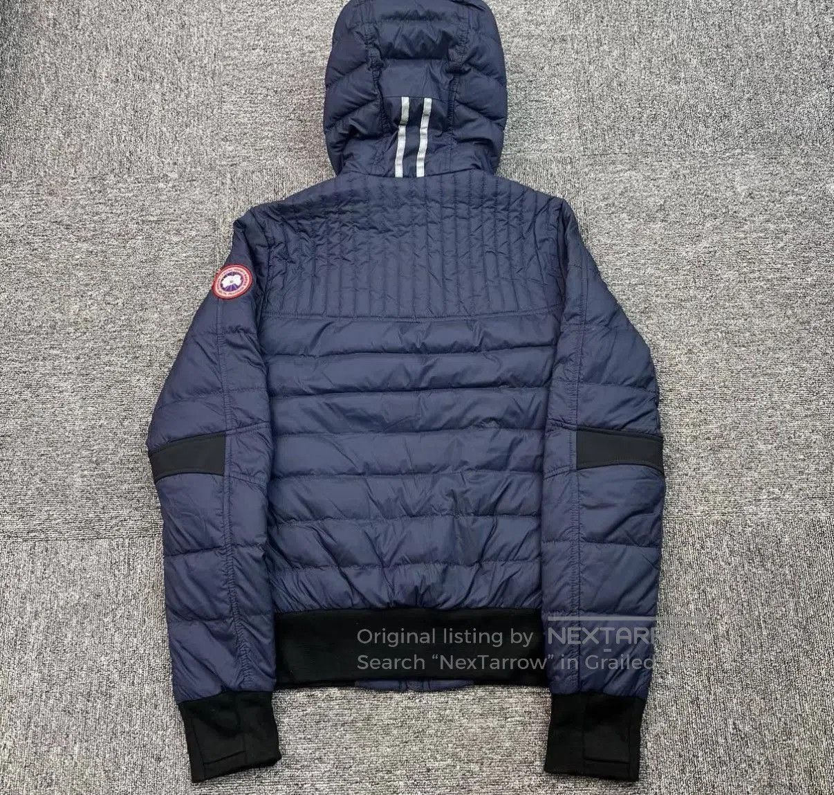 Canada Goose Blue Hooded Quilted Light Jacket Size S. Size US S / EU 44-46 / 1 - 2 Thumbnail
