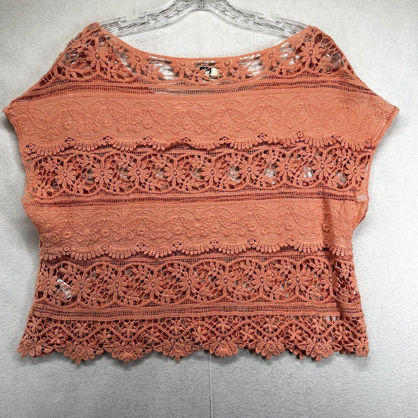 Vintage Ya Las Angeles Blouse Coquette Open Light Breathable Medium y2k Knit Angel Size M / US 6-8 / IT 42-44 - 3 Thumbnail