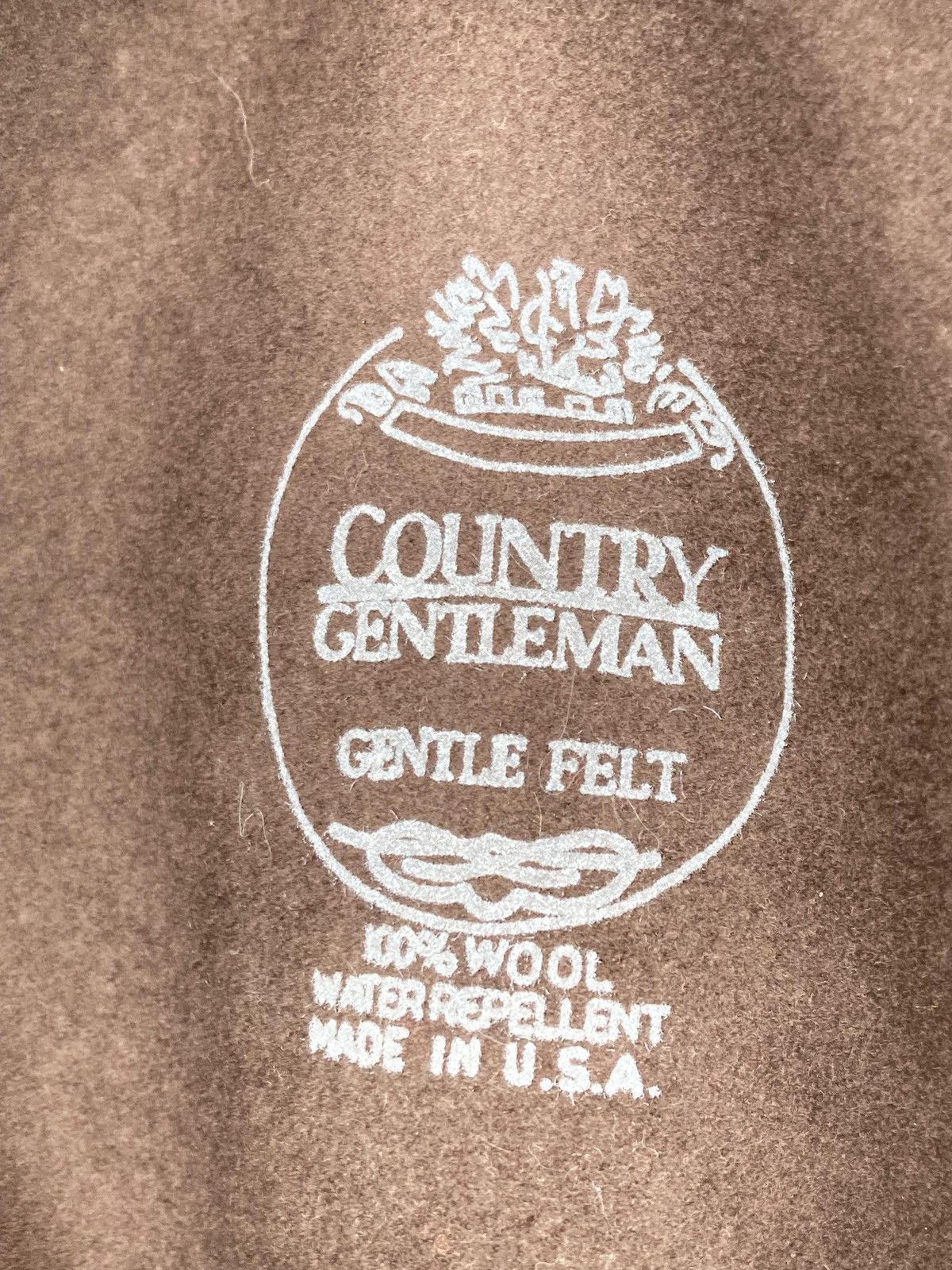 Vintage Vintage Country Gentleman Wilton Brown Wool Hat USA Fedora Size ONE SIZE - 4 Thumbnail