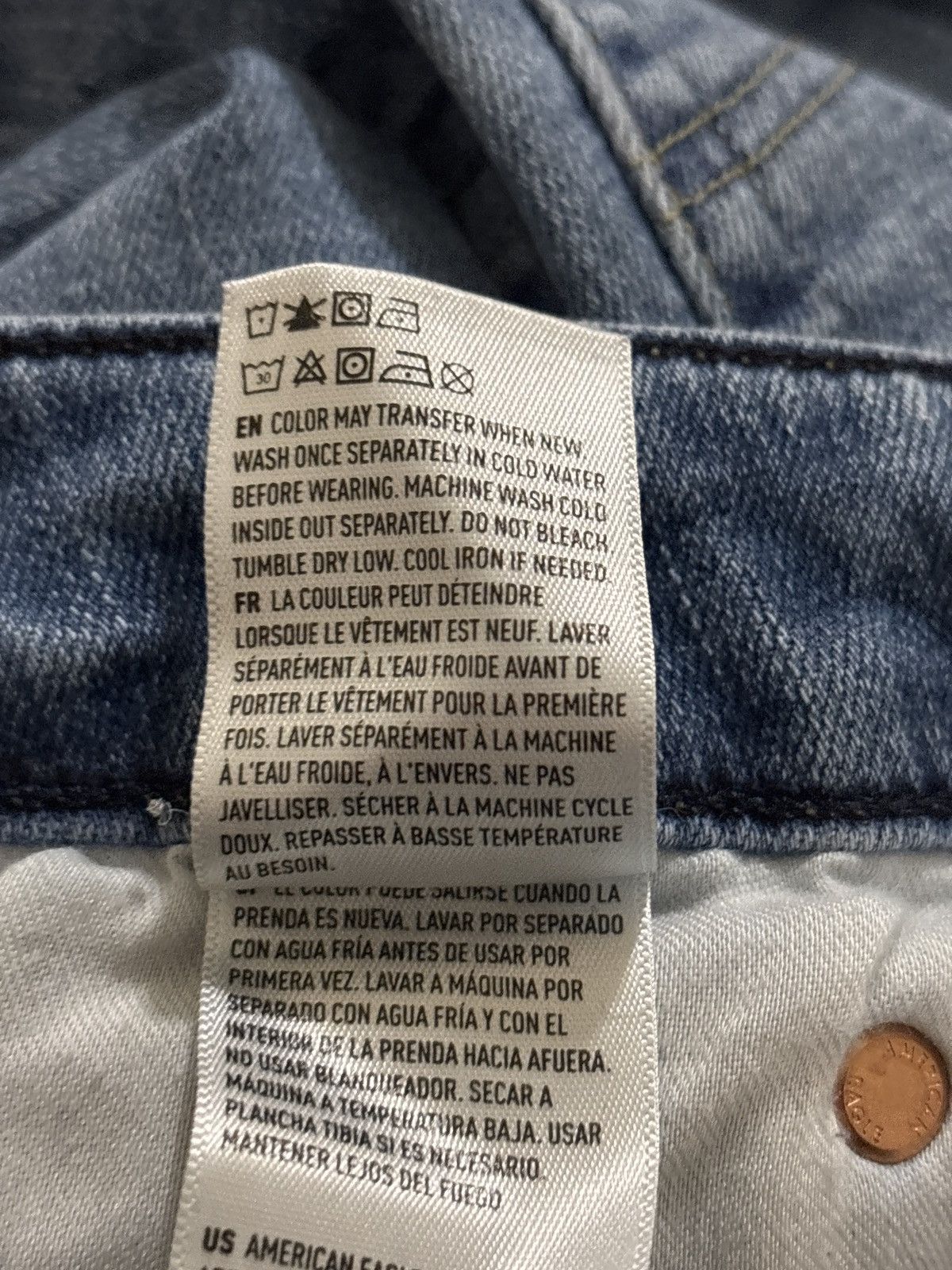 American Eagle Outfitters American Eagle Airflex+ Original Straight Jeans Size US 30 / EU 46 - 5 Thumbnail