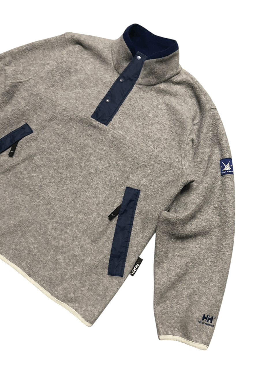 Helly Hansen × Polartec × Vintage 90s Helly Hansen Polartec Half Zipper Button Fleece Jacket Size US M / EU 48-50 / 2 - 5 Thumbnail