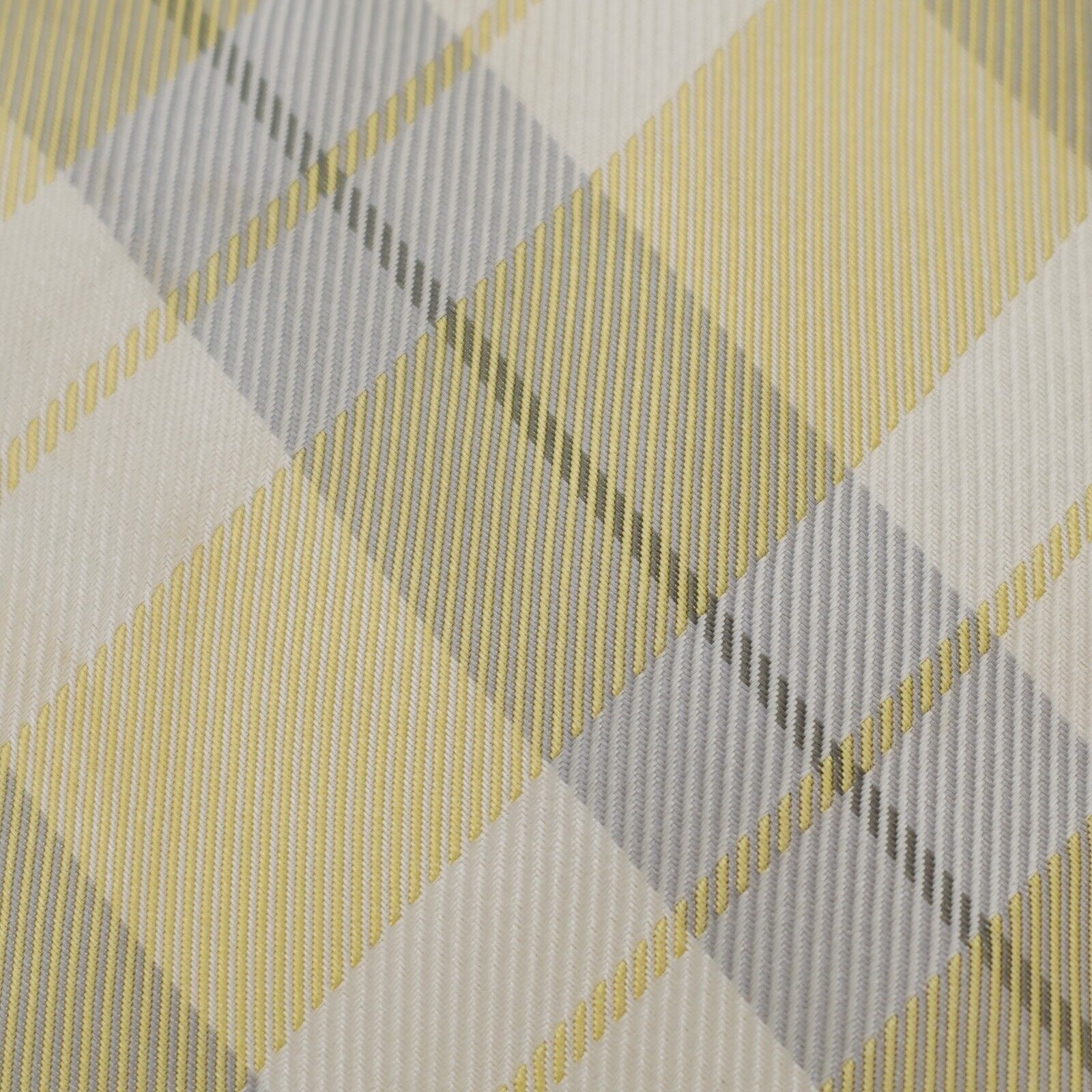 Express Express Yellow White Plaid Woven Long Slk Tie Size ONE SIZE - 2 Thumbnail