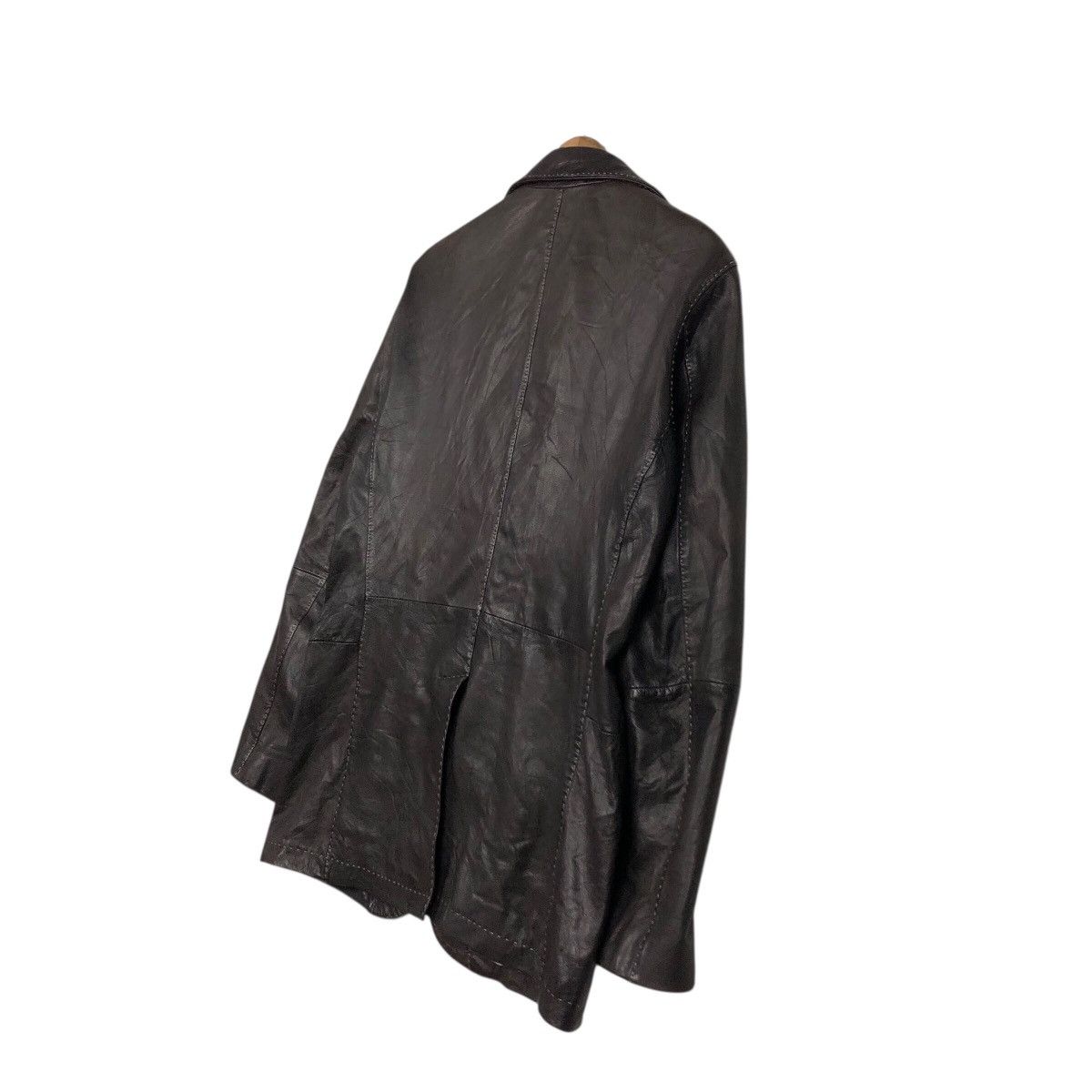 Japanese Brand 📌Vintage Biker Leather Jacket Male & Co. Issey Miyake Size US L / EU 52-54 / 3 - 11 Thumbnail