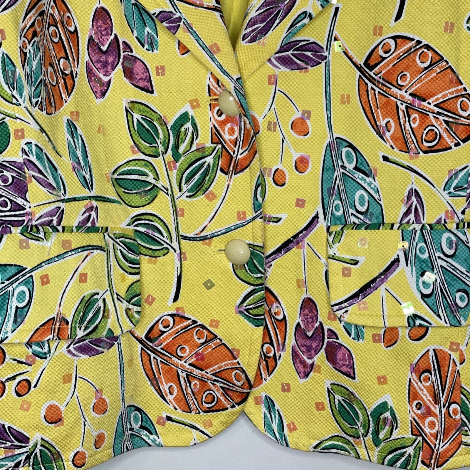 Other REDD Jeans 10 Denim JACKET Button-up Long Sleeves YELLOW Size L / US 10 / IT 46 - 8 Thumbnail