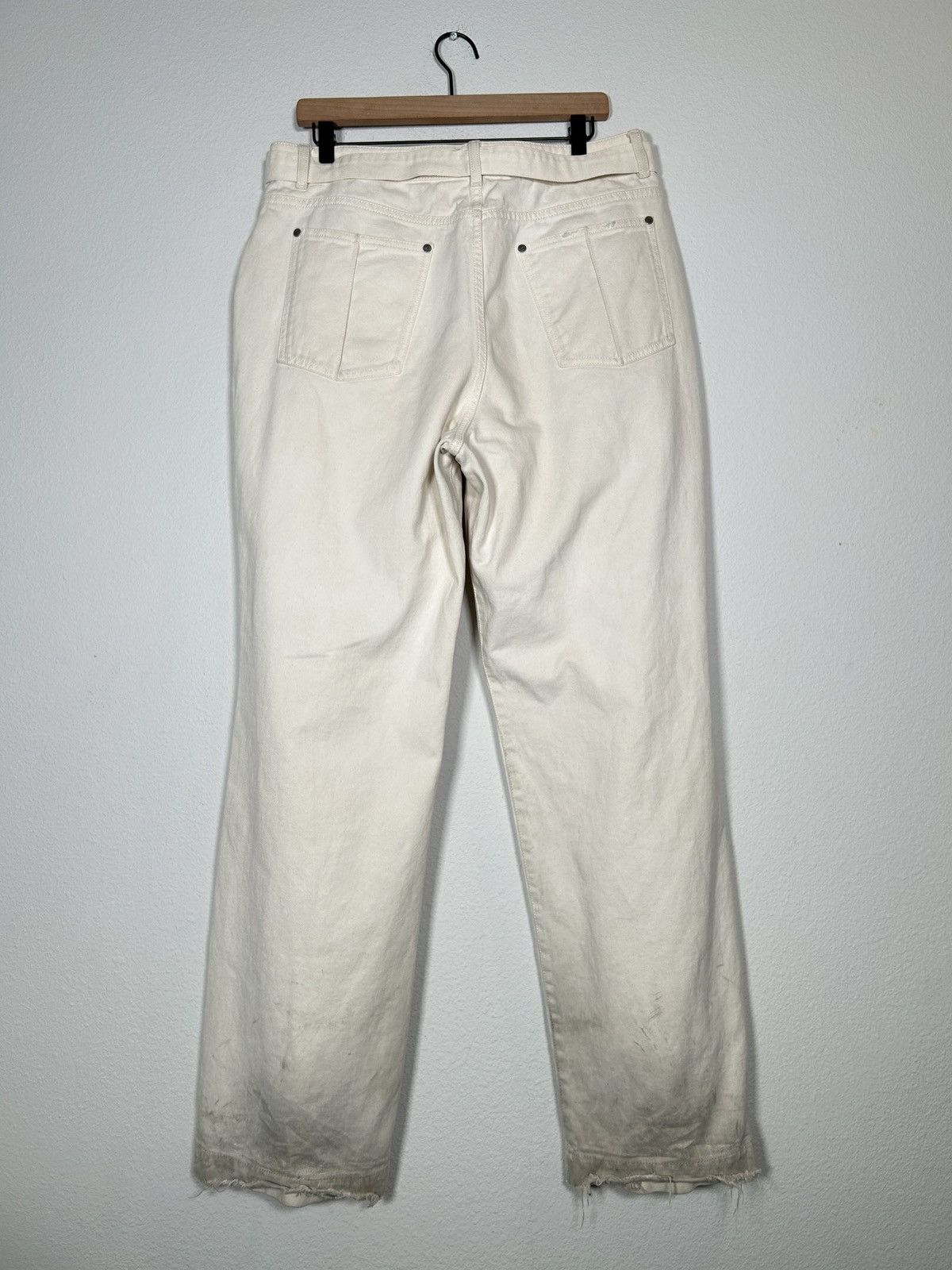 Peter Do SS22 Pleated Belted Oversized Jeans Size US 34 / EU 50 - 4 Thumbnail