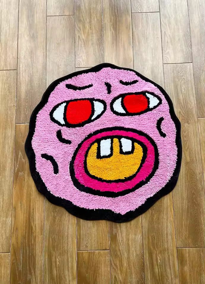 Japanese Brand Cute Rug Carpet 60 X 60 cm Size ONE SIZE - 5 Thumbnail