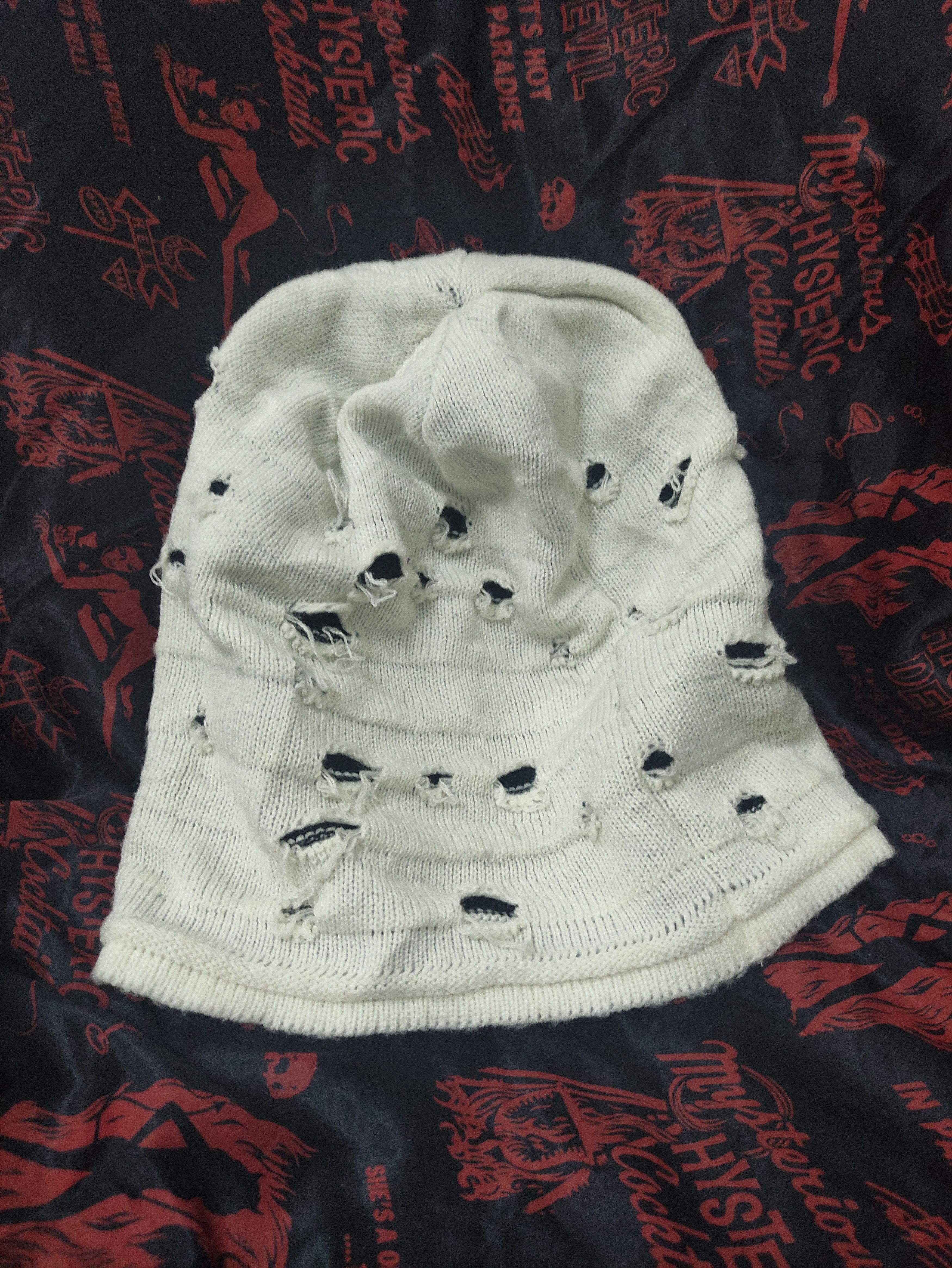 Japanese Brand JAPANESE BRAND BEANIE DESIGN DISTRESSED Size ONE SIZE - 2 Thumbnail