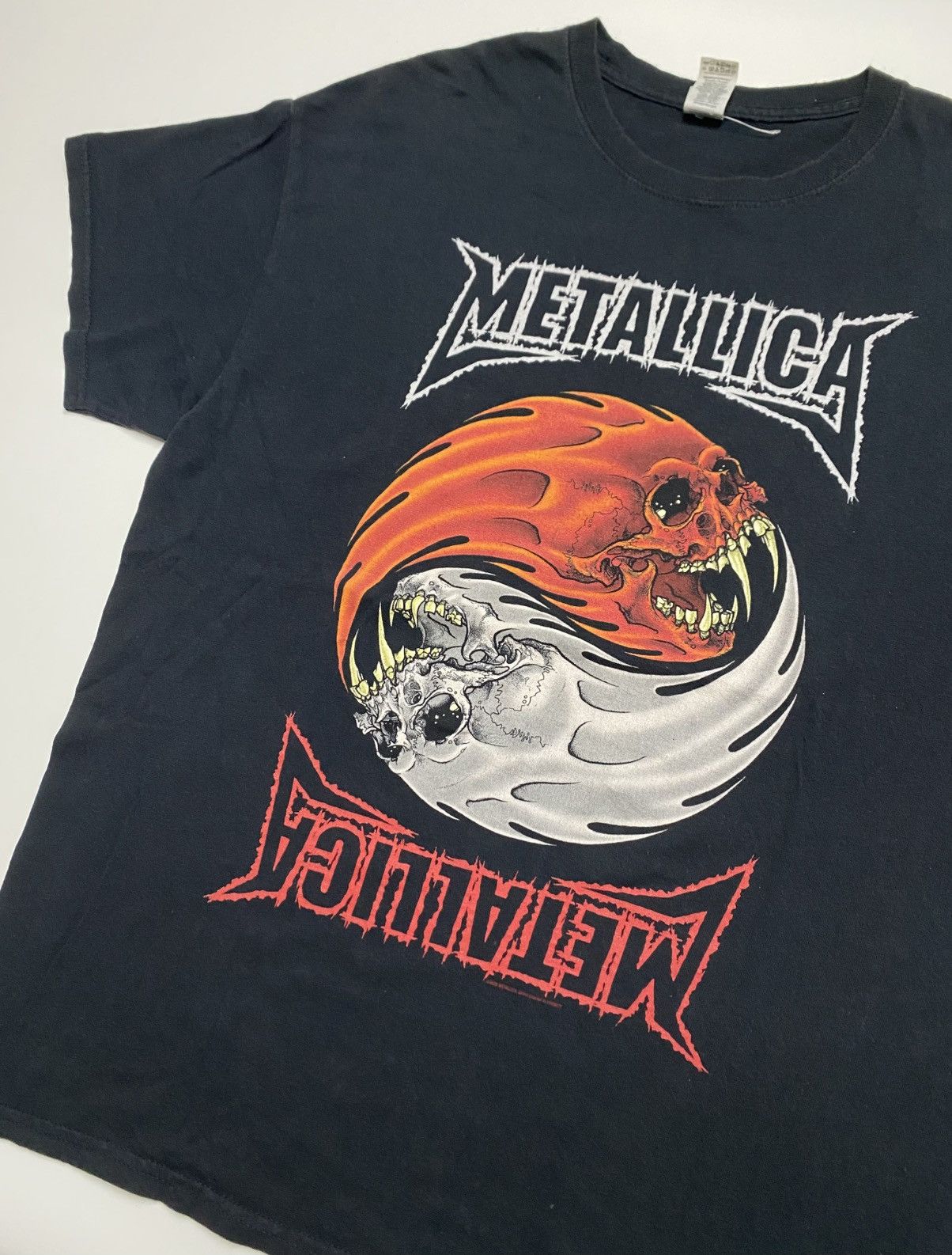 Metallica Metallica Yin yang Skull original tee Size US XL / EU 56 / 4 - 2 Thumbnail