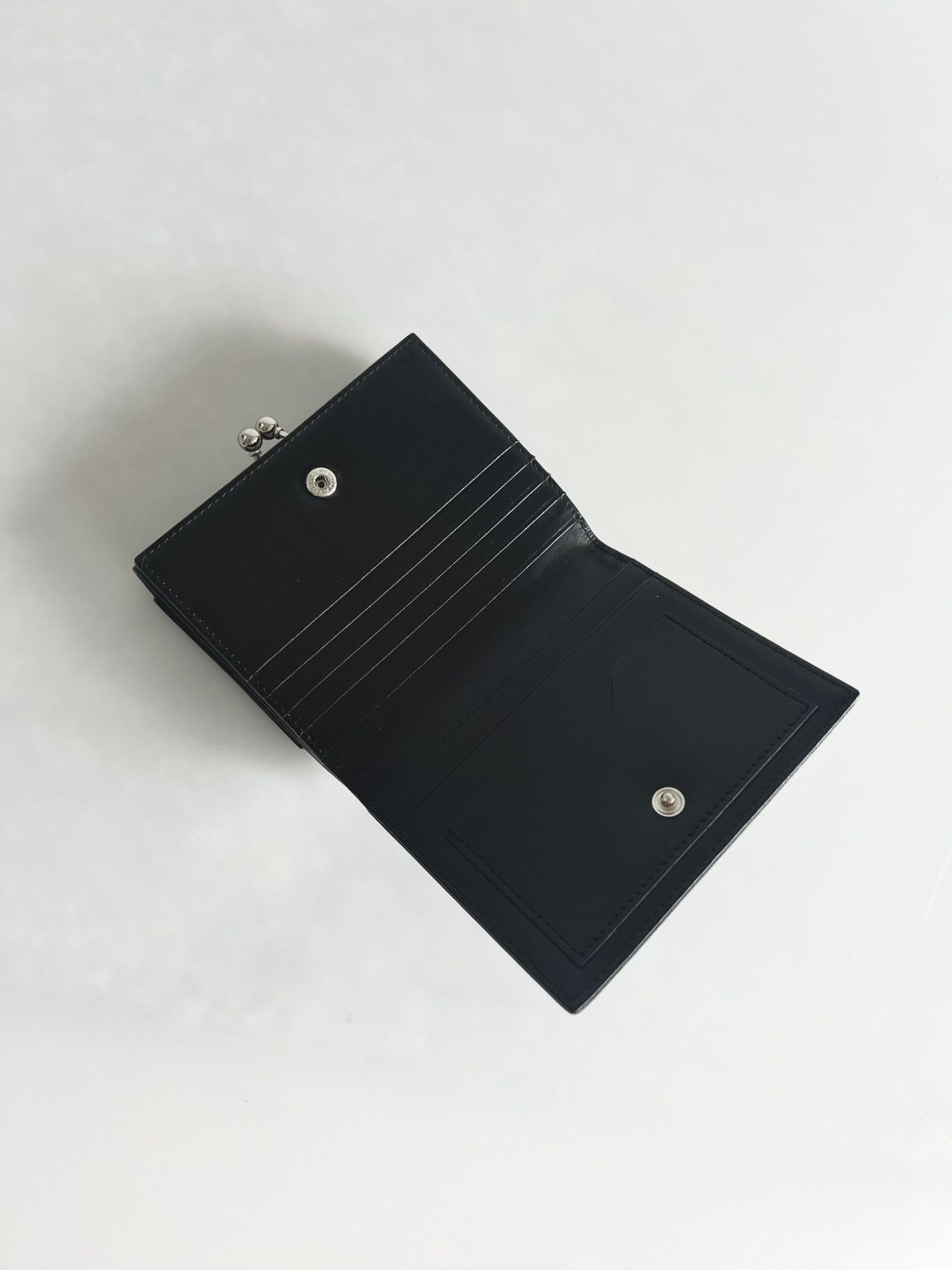 Y's × Yohji Yamamoto Y's YOHJI YAMAMOTO - Cow Leather Folding Clasp Wallet Size ONE SIZE - 6 Thumbnail