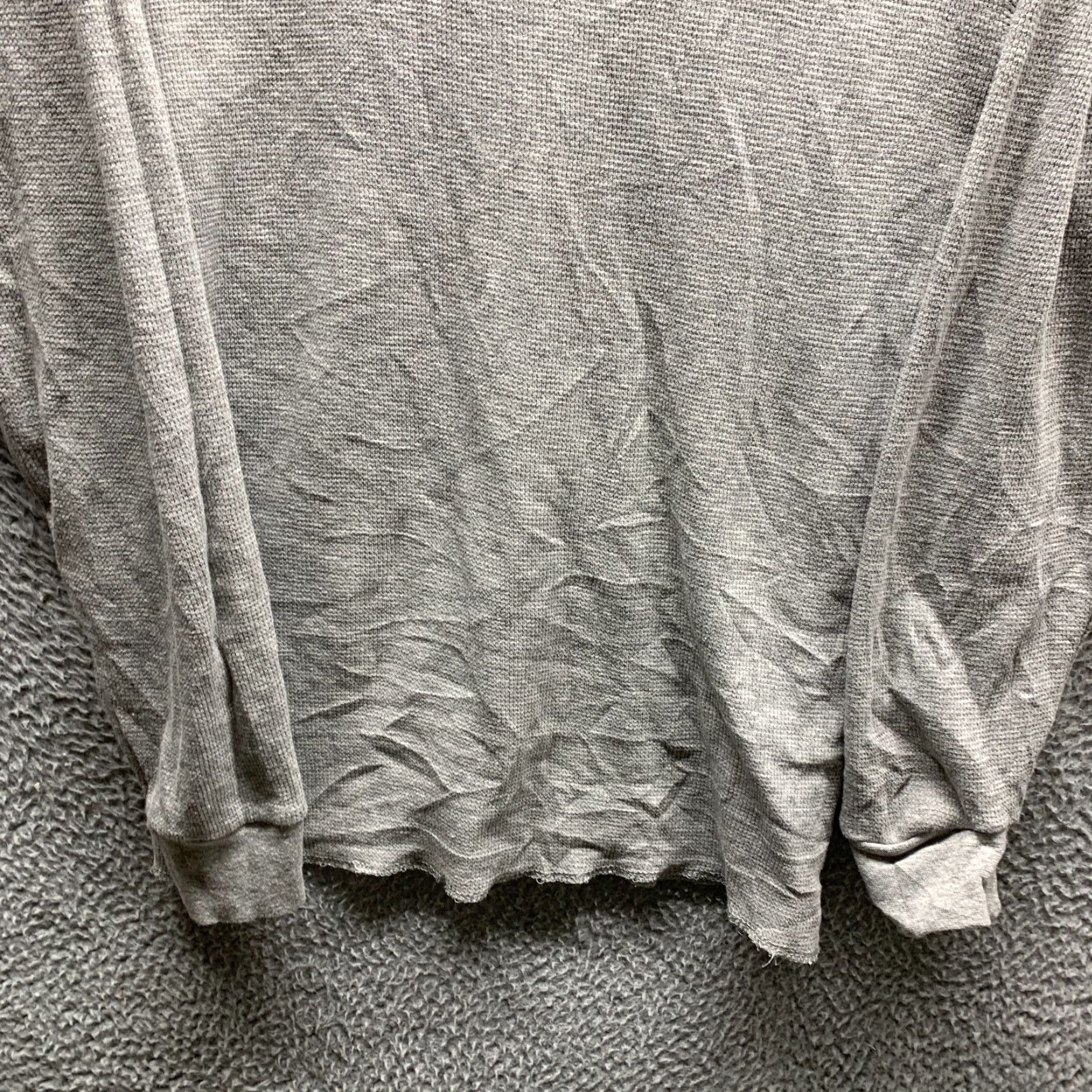 Realtree Realtree Shirt Womens L Gray Thermal Waffle Cotton Polyester Base Layer 90s Casual Crew Neck Long Sleeve Size L / US 10 / IT 46 - 3 Thumbnail