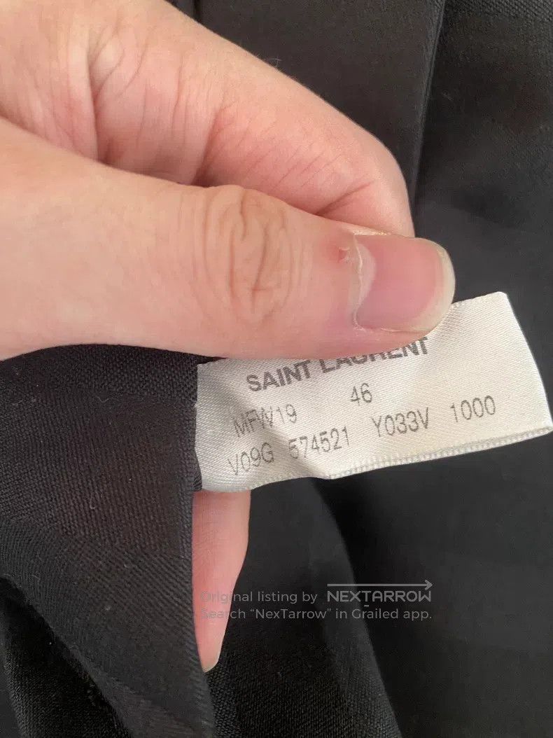Saint Laurent Paris Saint Laurent Paris Double-grain striped suit Size US S / EU 44-46 / 1 - 3 Thumbnail