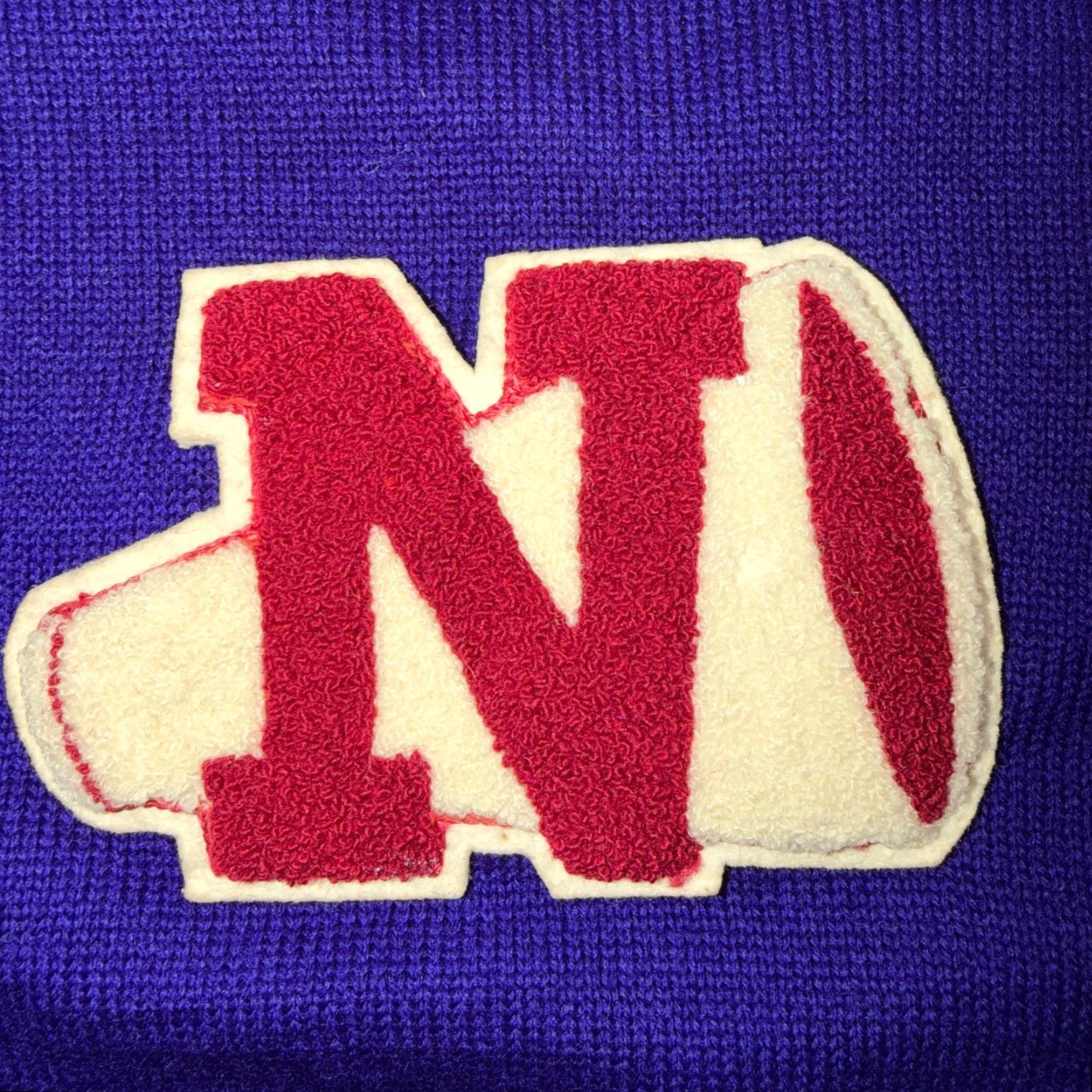 Vintage VINTAGE Sportcraft Knitting Cardigan Purple Wool College School Varsity Pullover Sweater Mens M Long Sleeve Size US M / EU 48-50 / 2 - 2 Thumbnail